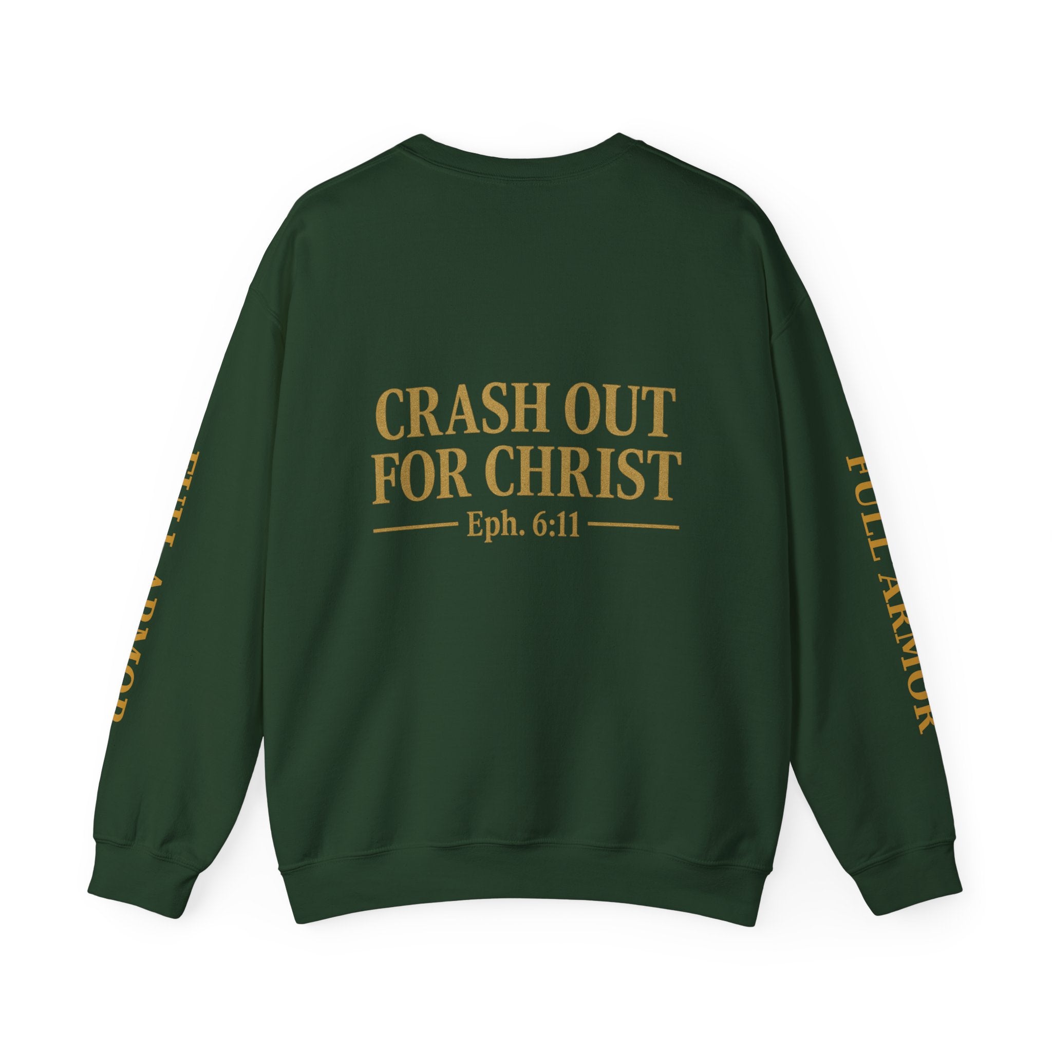 Faith-Inspired Unisex Sweatshirt - 'Crash Out for Christ'