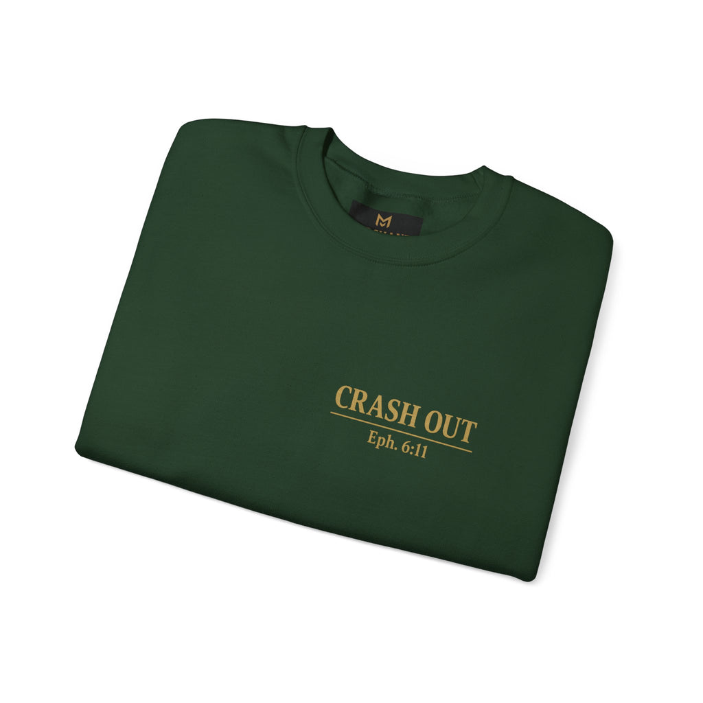 Faith-Inspired Unisex Sweatshirt - 'Crash Out for Christ'