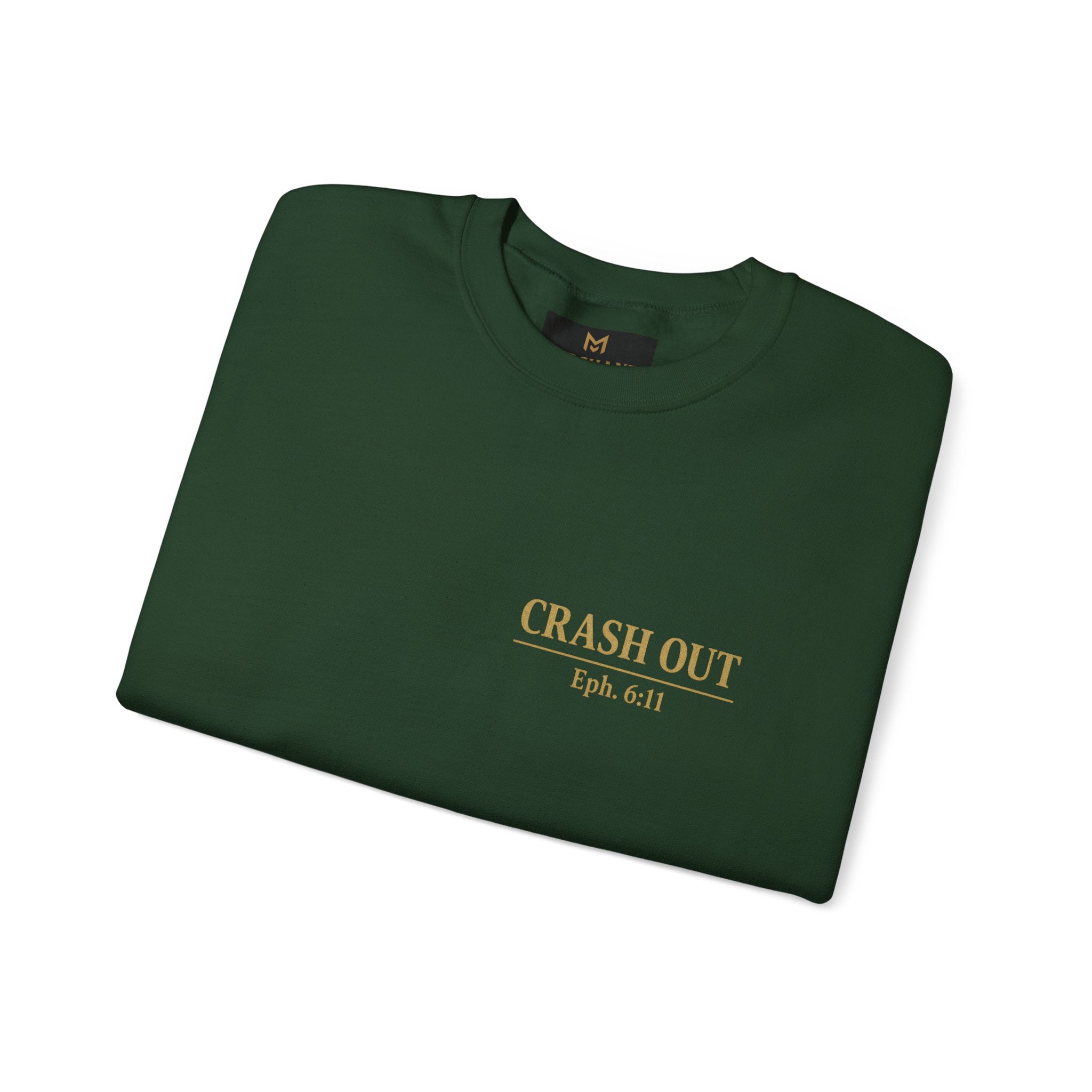 Faith-Inspired Unisex Sweatshirt - 'Crash Out for Christ'