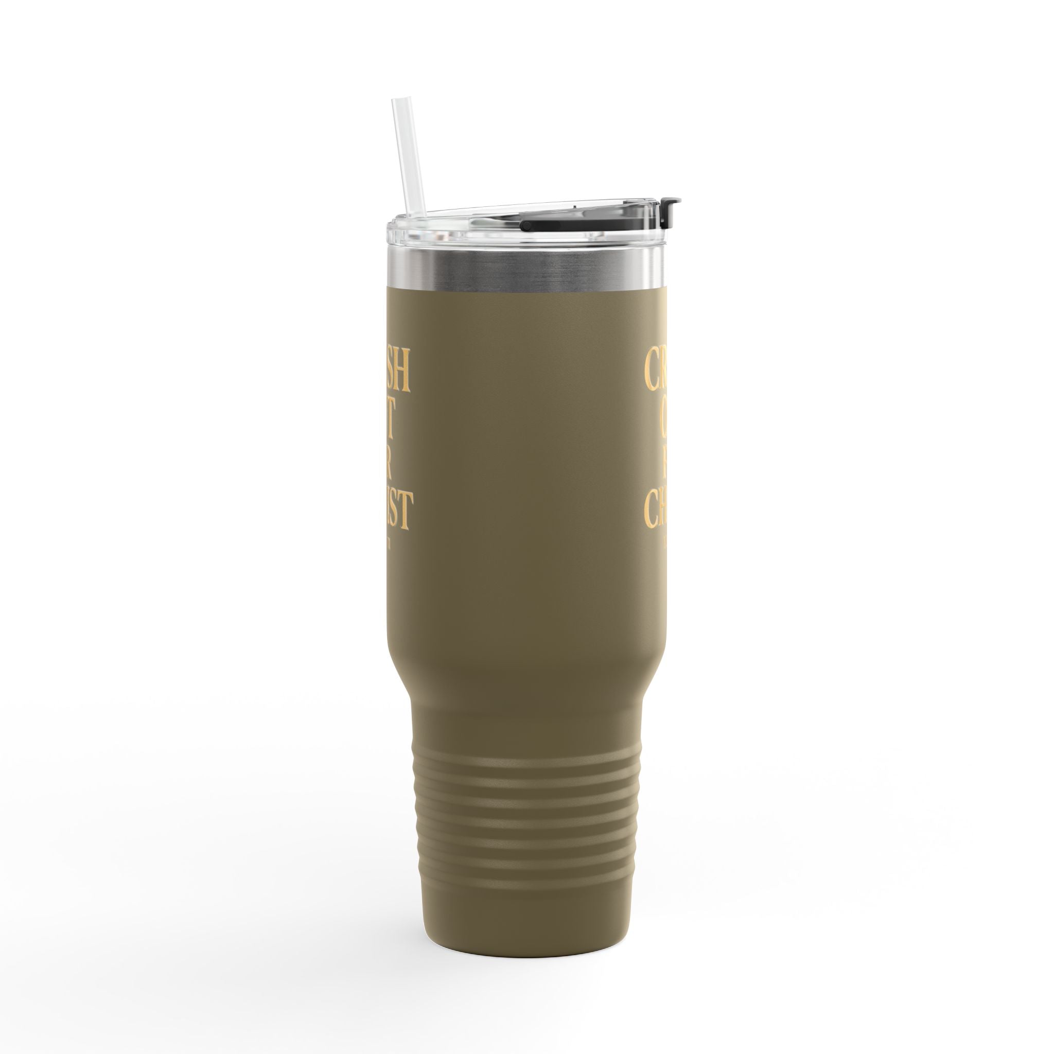 Crash Out for Christ Insulated Travel Mug - 40oz with Straw