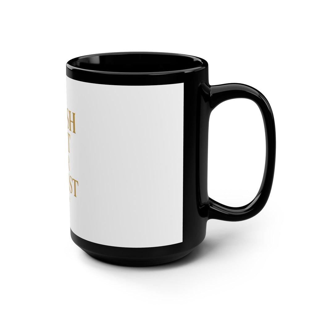 Inspirational Black Mug - Crash Out for Christ, 15oz Coffee Cup