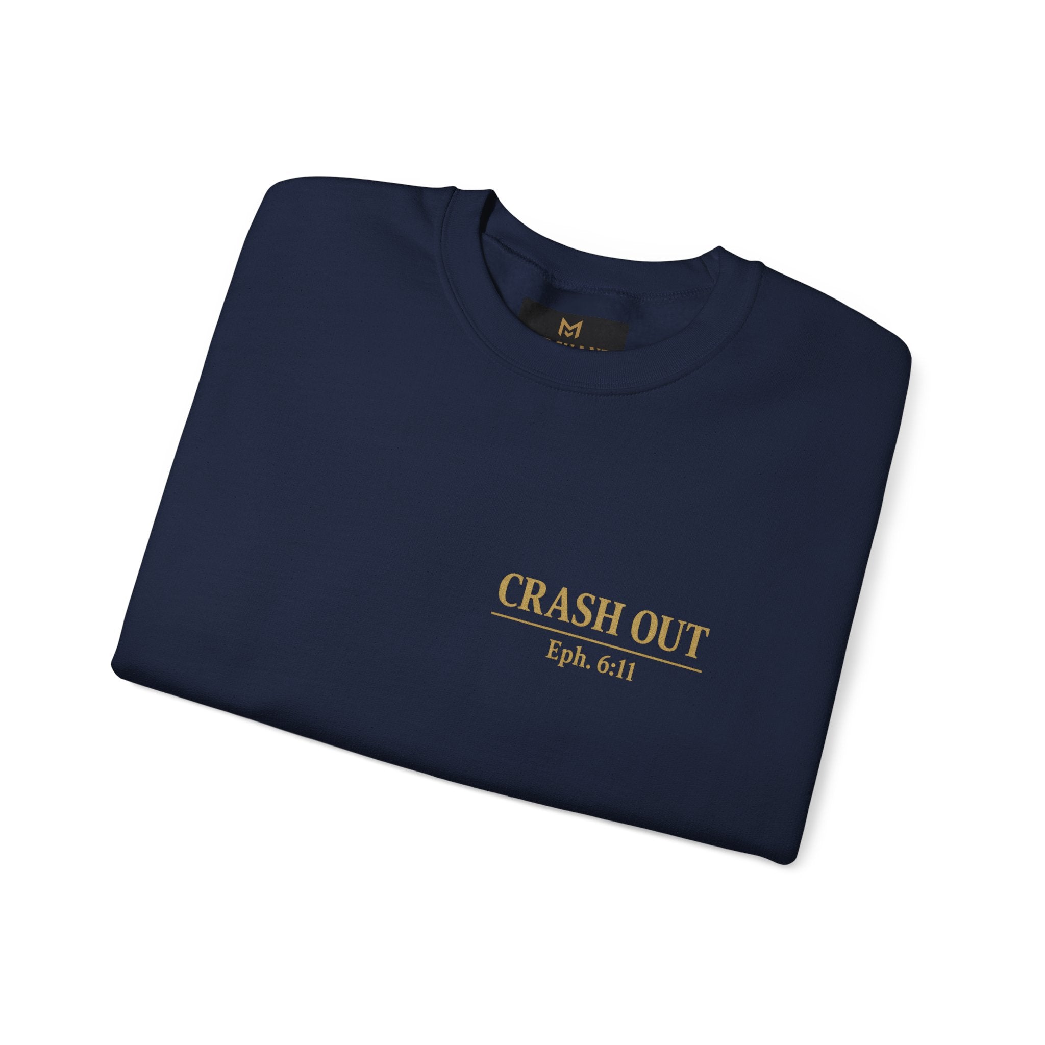 Faith-Inspired Unisex Sweatshirt - 'Crash Out for Christ'