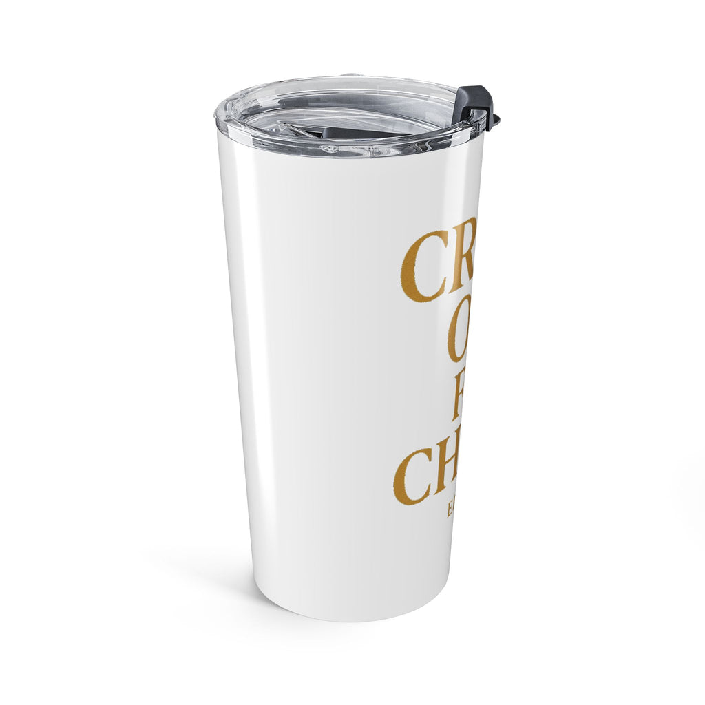 Inspirational 20oz Tumbler - "Crash Out for Christ" with Bible Verse