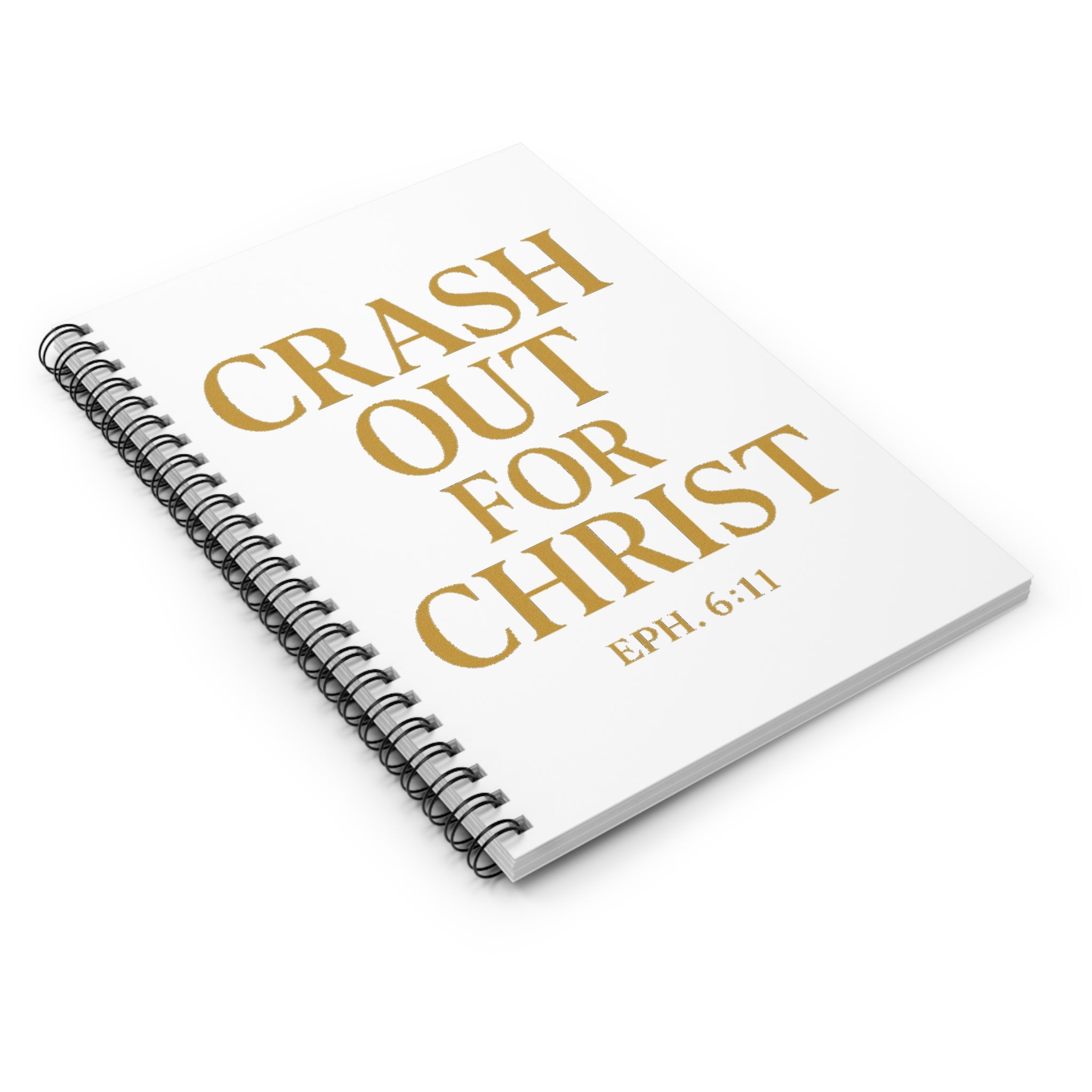 Inspirational Spiral Notebook - Crash Out for Christ