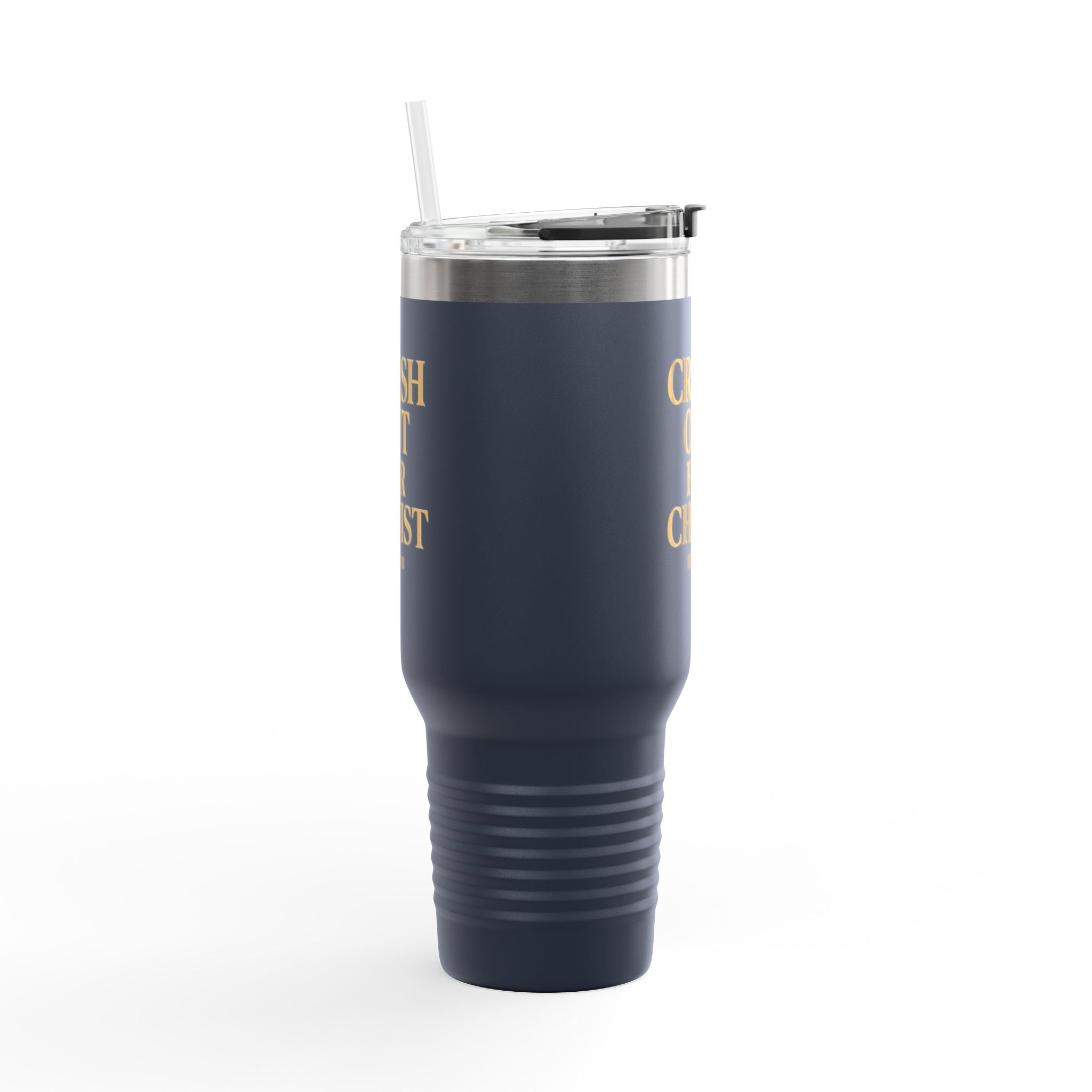 Crash Out for Christ Insulated Travel Mug - 40oz with Straw
