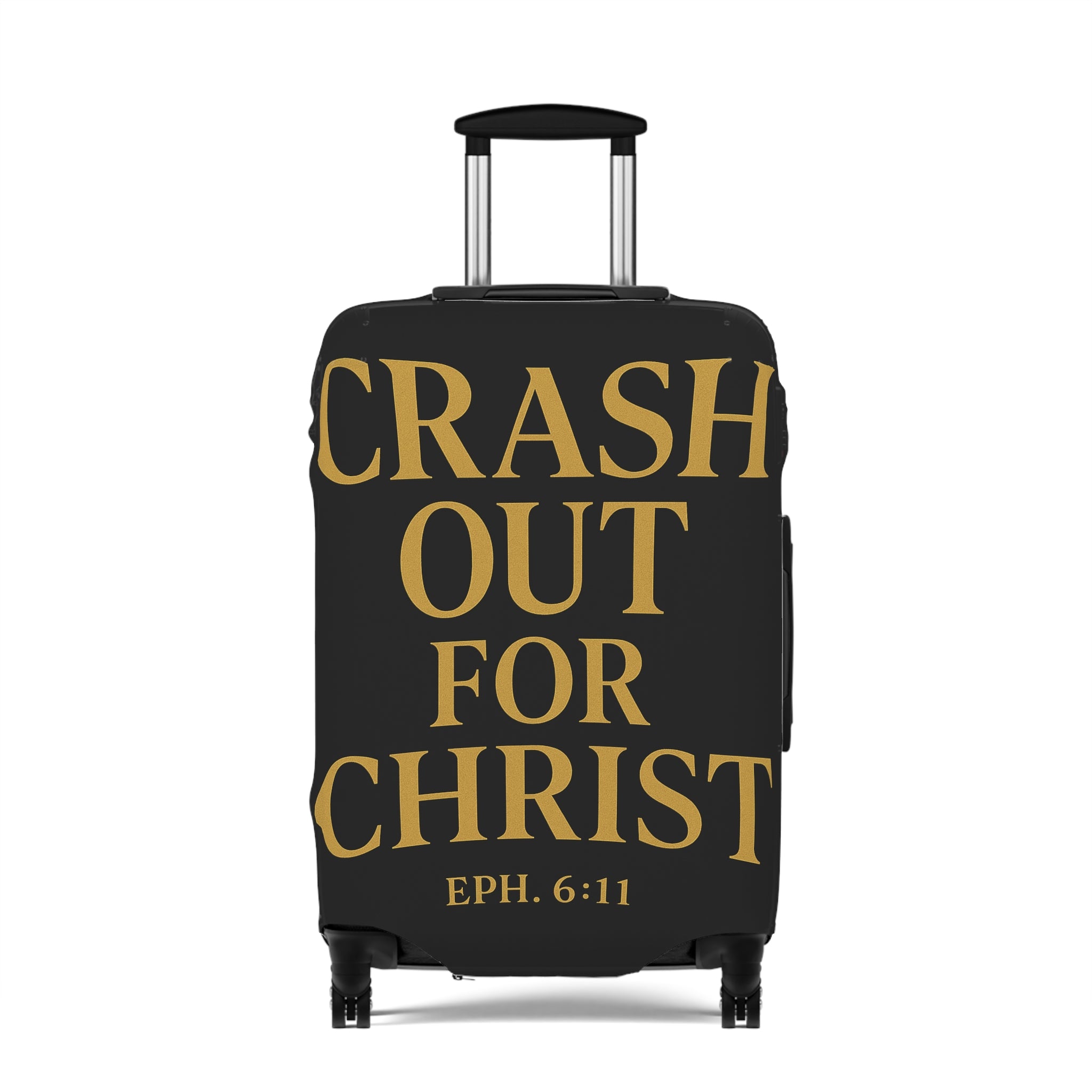Christian Luggage Cover - Crash Out for Christ & Full Armor Design