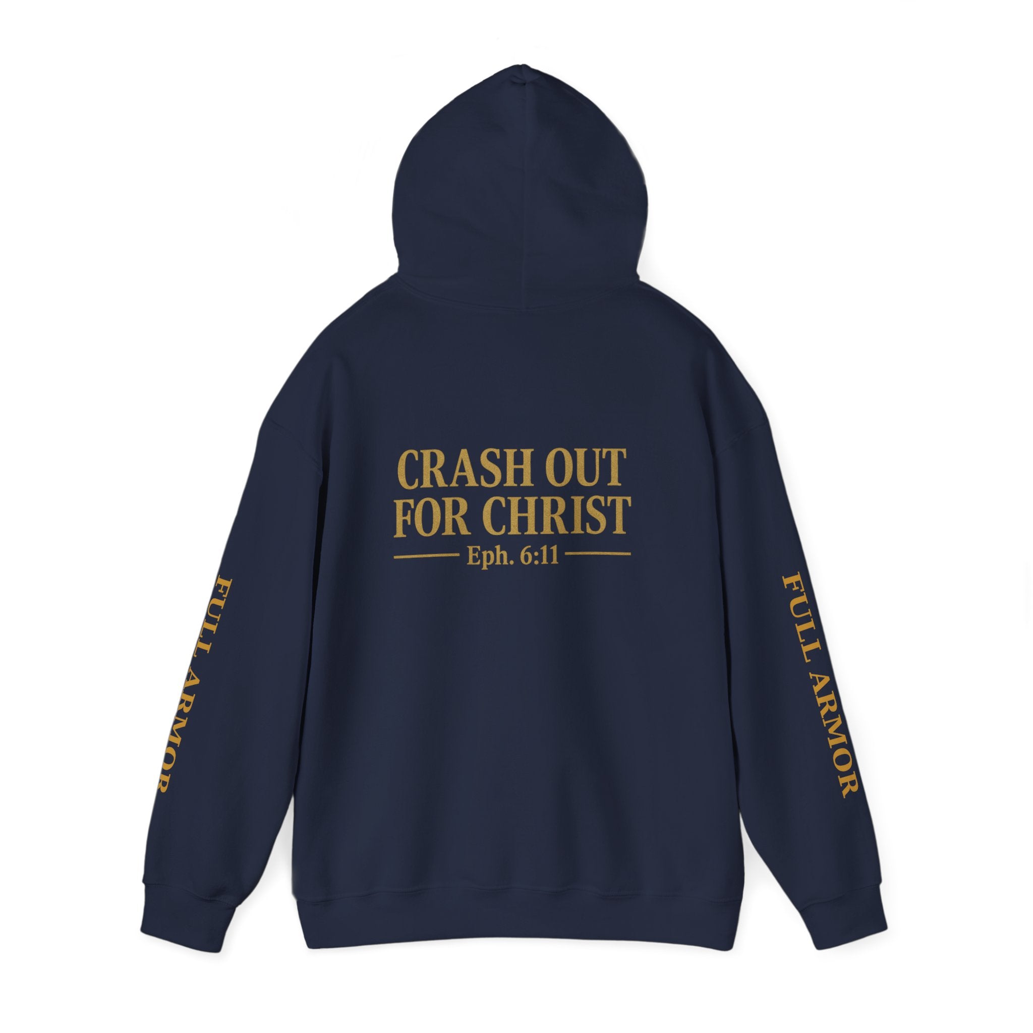 Inspirational Hooded Sweatshirt - Crash Out for Christ, Faith Apparel, Unisex Christian Gift, Cozy Hoodie for Worship, Church Events