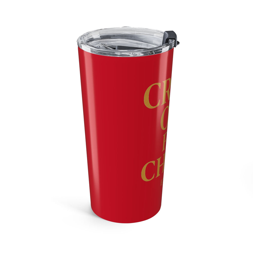 Inspirational 20oz Tumbler - "Crash Out for Christ" with Bible Verse