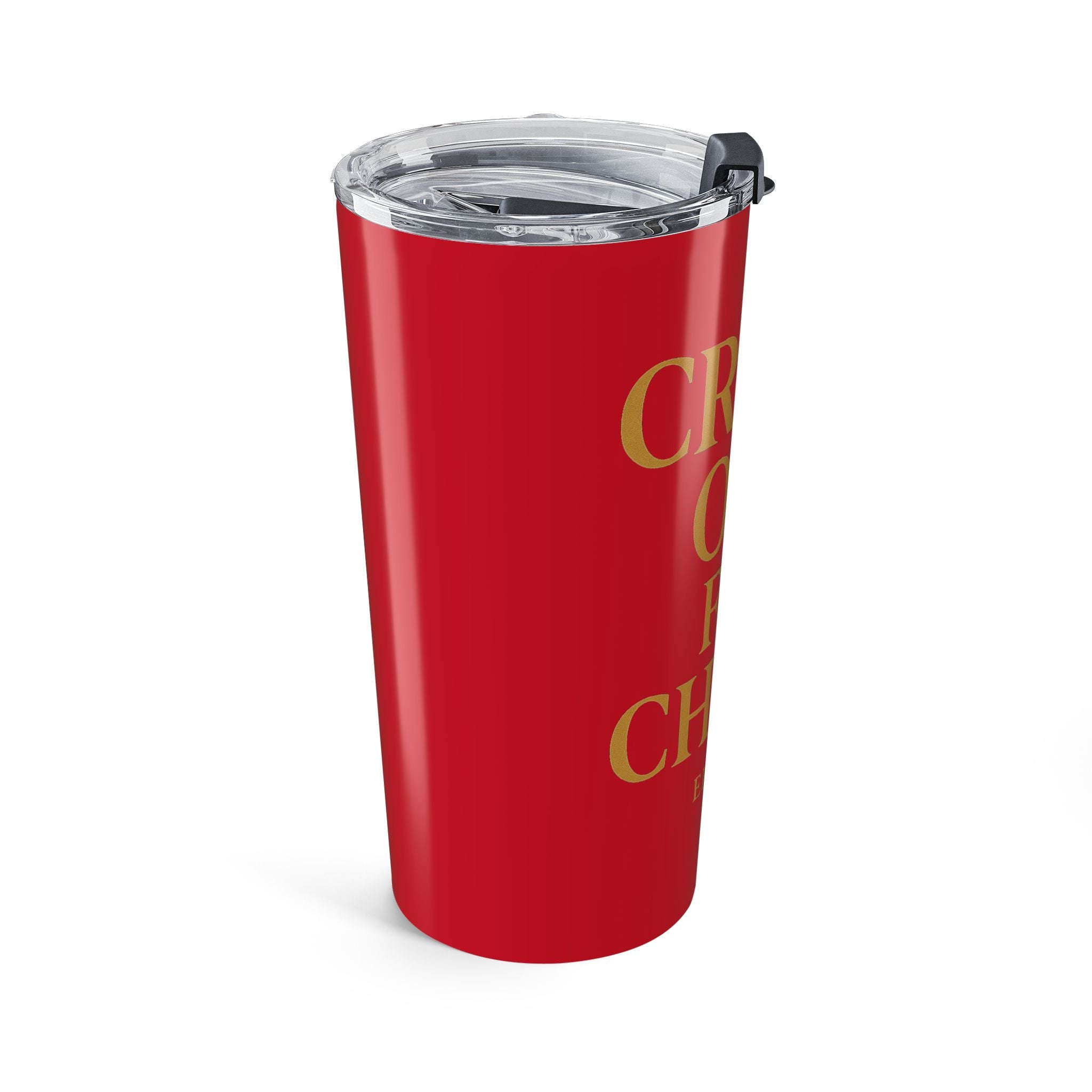 Inspirational 20oz Tumbler - "Crash Out for Christ" with Bible Verse