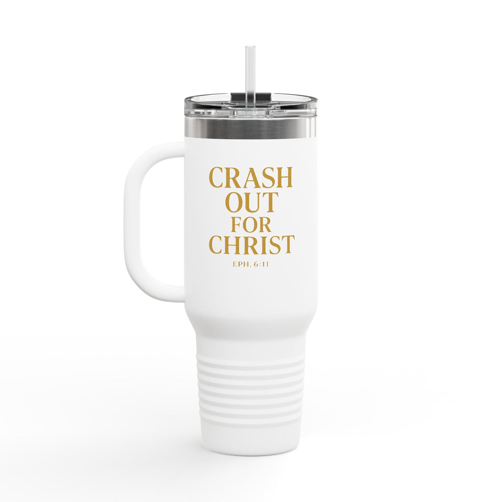 Crash Out for Christ Insulated Travel Mug - 40oz with Straw