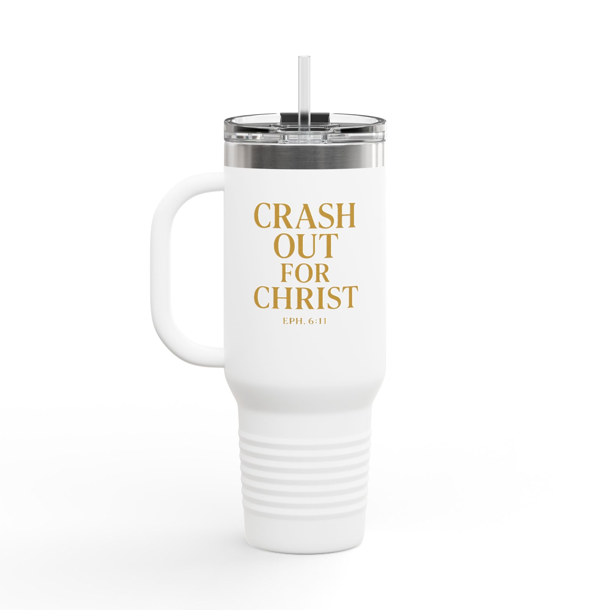 Crash Out for Christ Insulated Travel Mug - 40oz with Straw