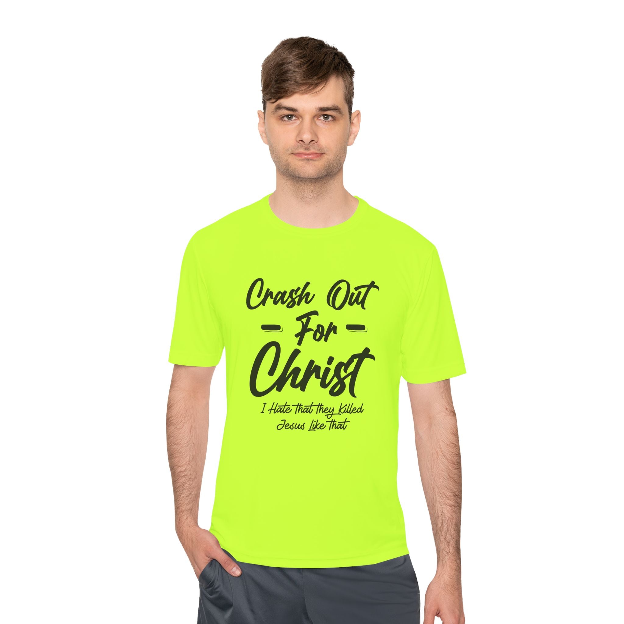 Unisex Moisture Wicking Tee for Active Praise, Faith-Based Workout, Gift for Believers, Christian Sportswear, Comfortable Church Tee