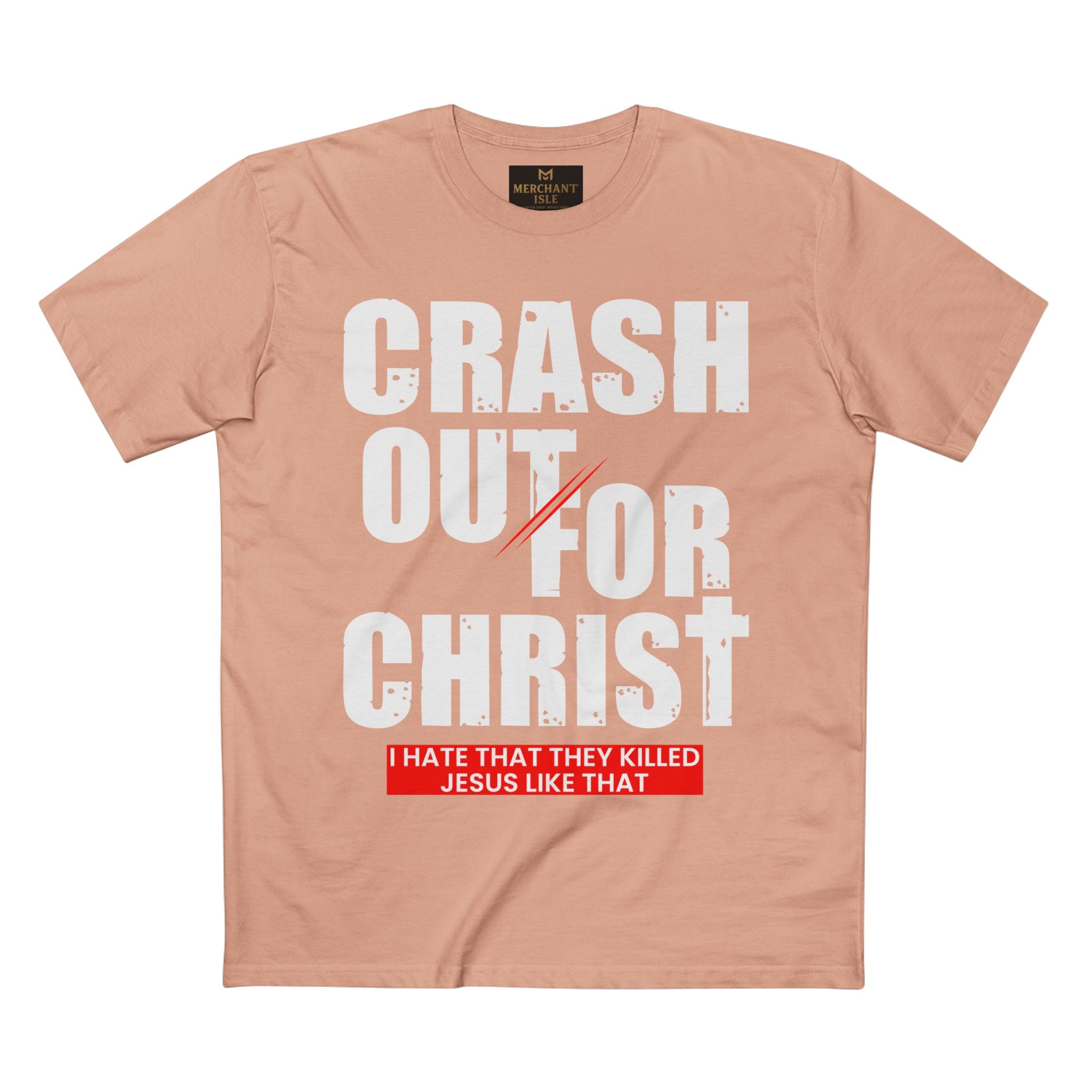 Crash Out for Christ Tee, Faith-Based T-Shirt, Religious Apparel, Inspirational Gift, Christian Tees, Casual Faith Wear