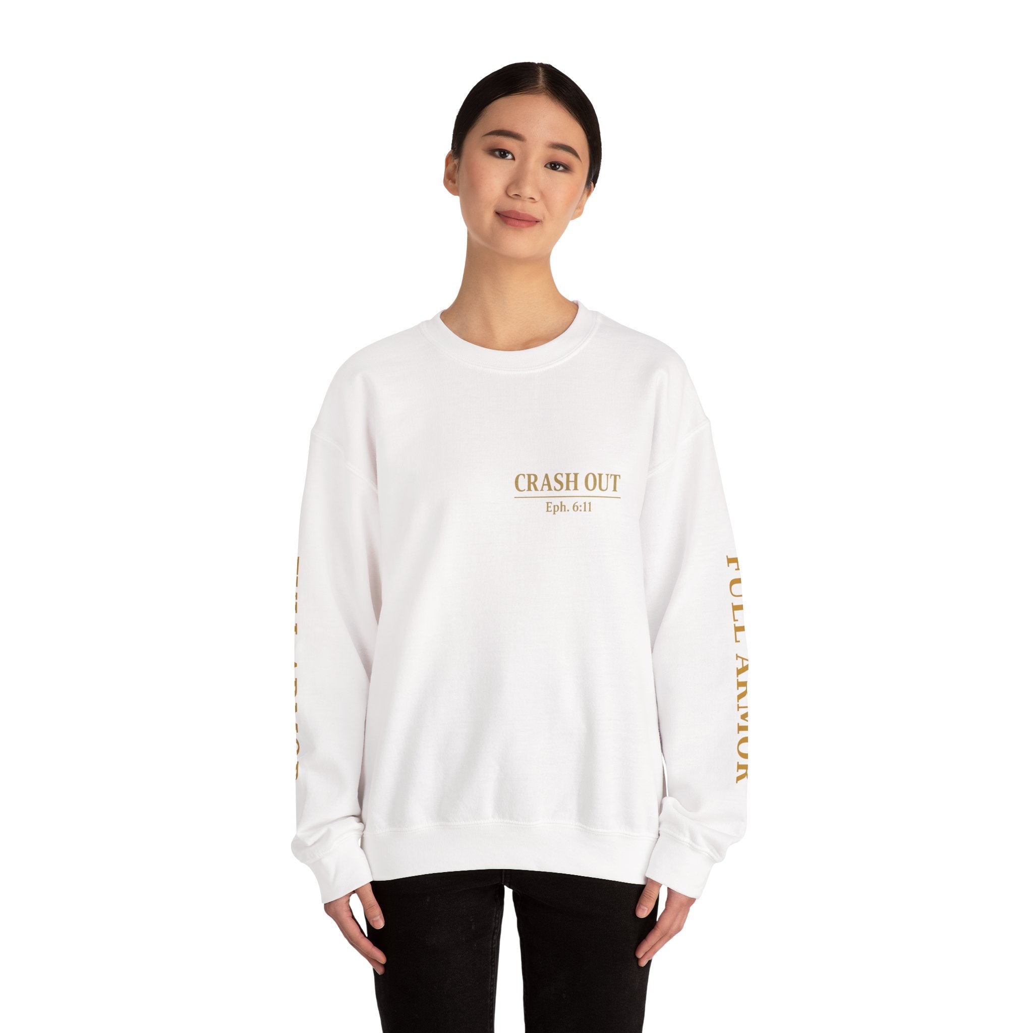 Faith-Inspired Unisex Sweatshirt - 'Crash Out for Christ'