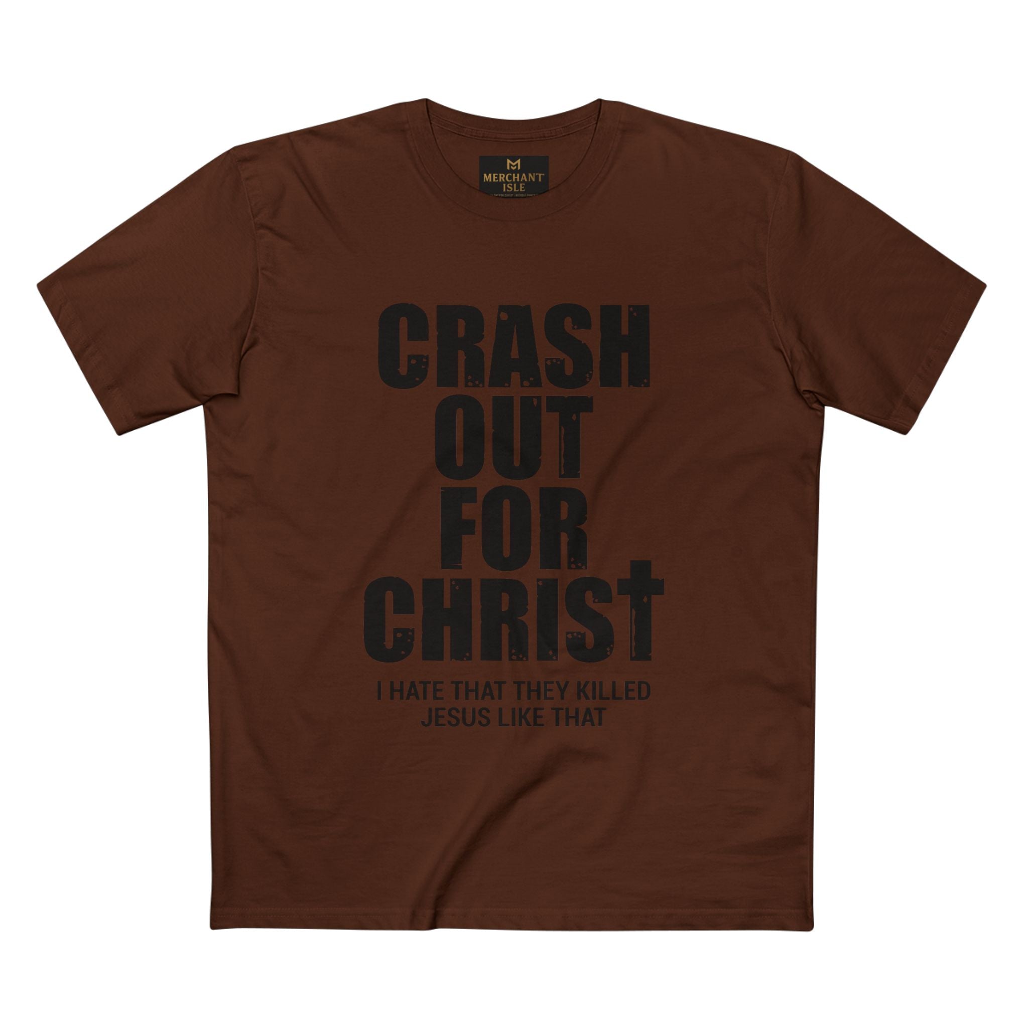 Crash Out for Christ Tee, Christian T-Shirt, Faith Apparel, Religious Gift, Casual Wear, Inspirational Shirts