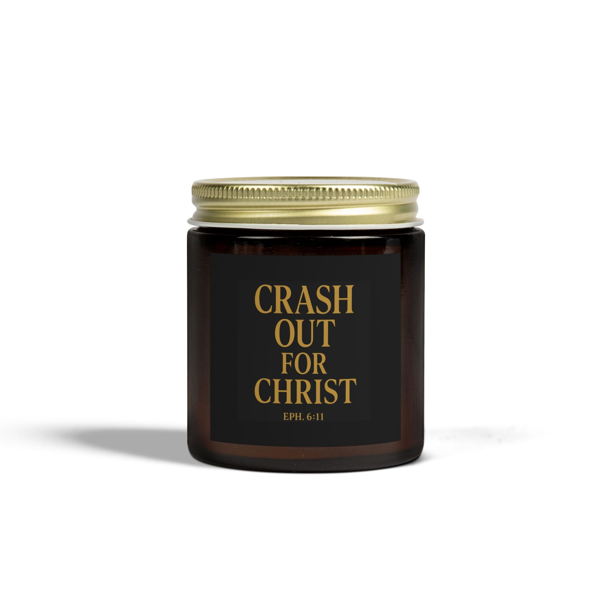 Coconut Apricot Scented Candle - 'Crash Out for Christ'