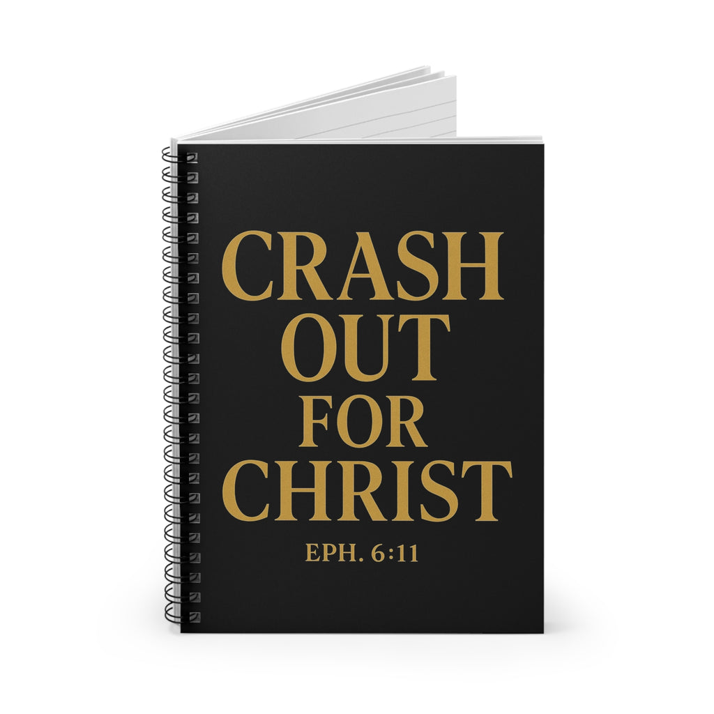 Inspirational Spiral Notebook - Crash Out for Christ
