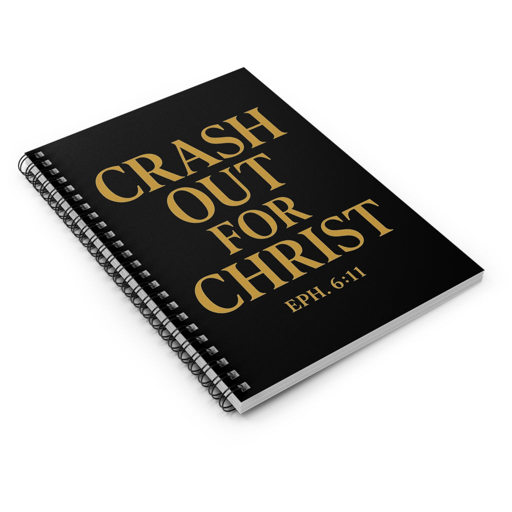 Inspirational Spiral Notebook - Crash Out for Christ
