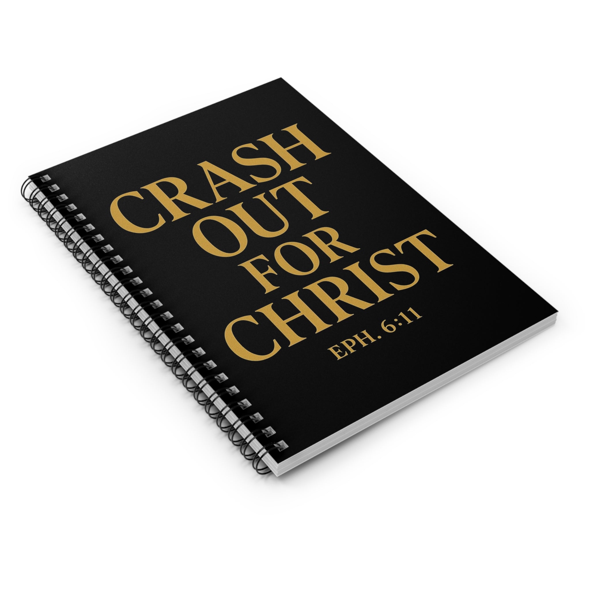 Inspirational Spiral Notebook - Crash Out for Christ