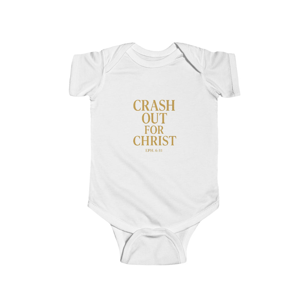 Infant Bodysuit: 'Crash Out for Christ'