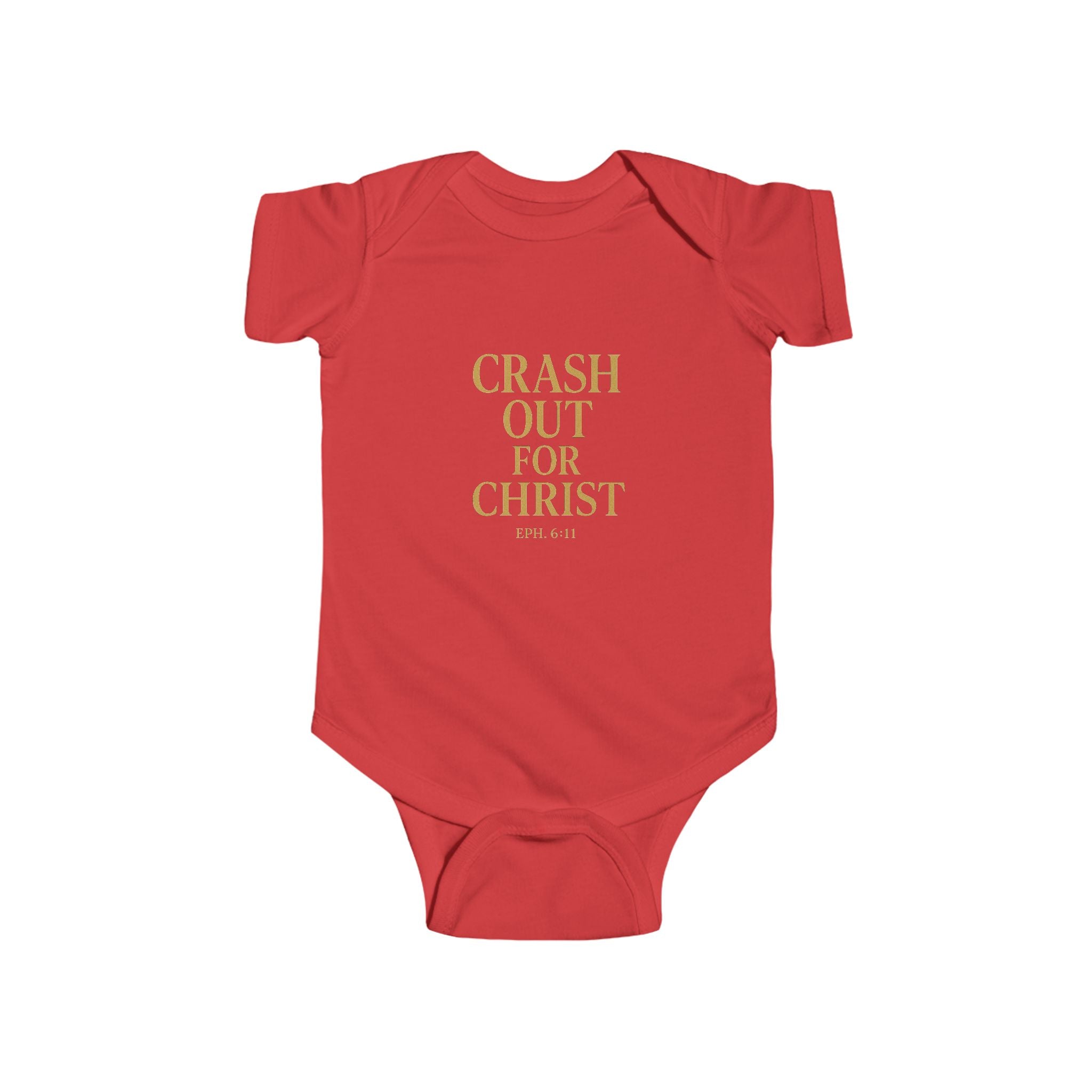 Infant Bodysuit: 'Crash Out for Christ'