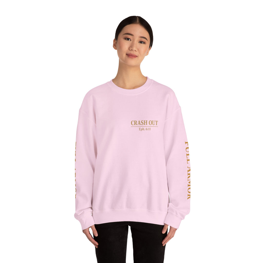 Faith-Inspired Unisex Sweatshirt - 'Crash Out for Christ'