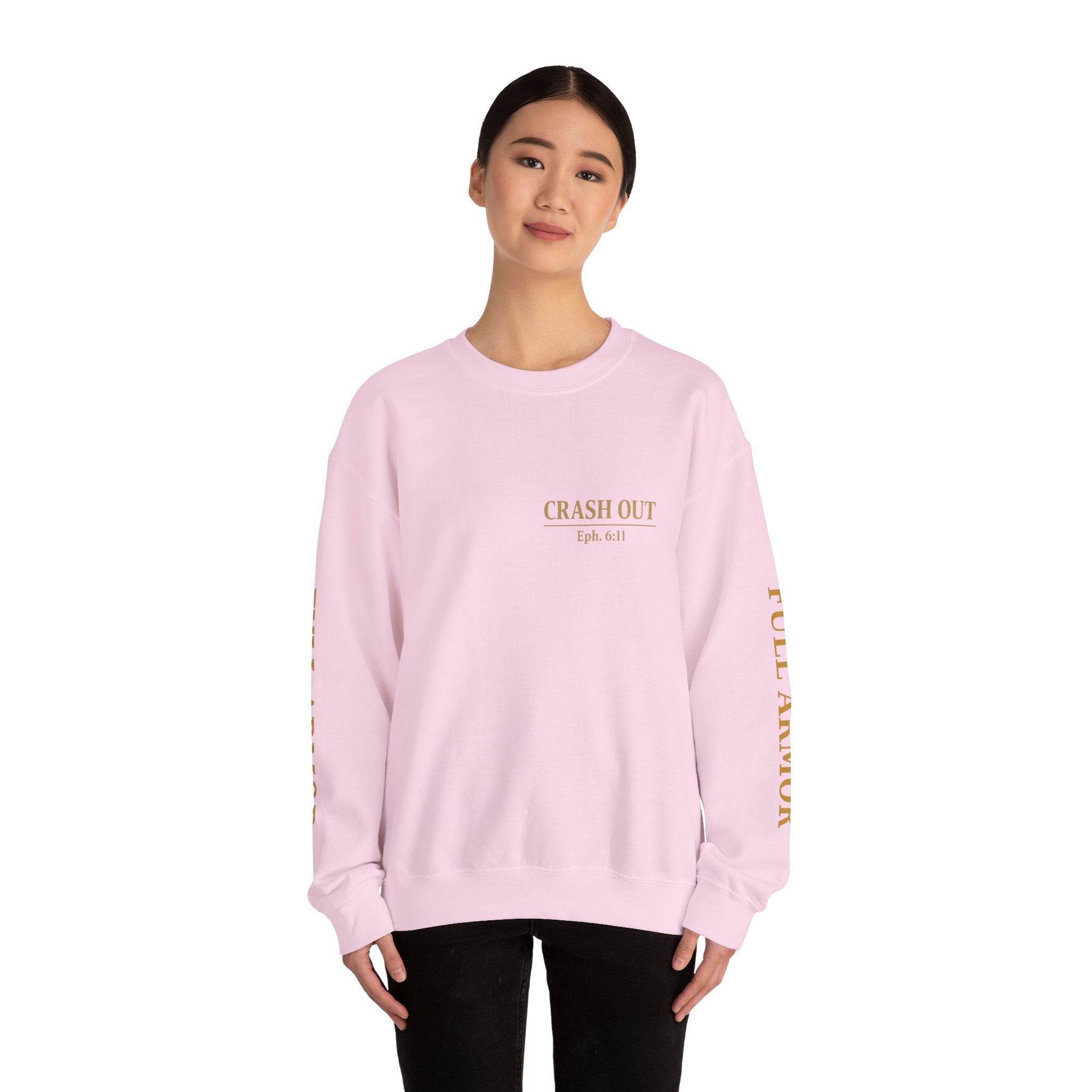 Faith-Inspired Unisex Sweatshirt - 'Crash Out for Christ'