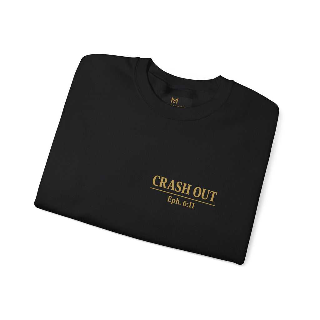 Faith-Inspired Unisex Sweatshirt - 'Crash Out for Christ'