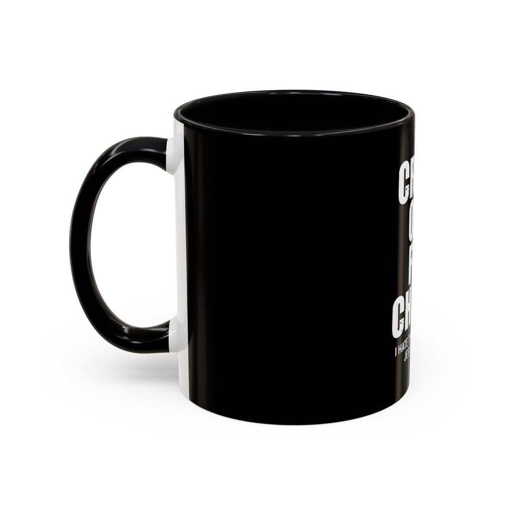 Black Coffee Mug with Inspirational Christian Quote