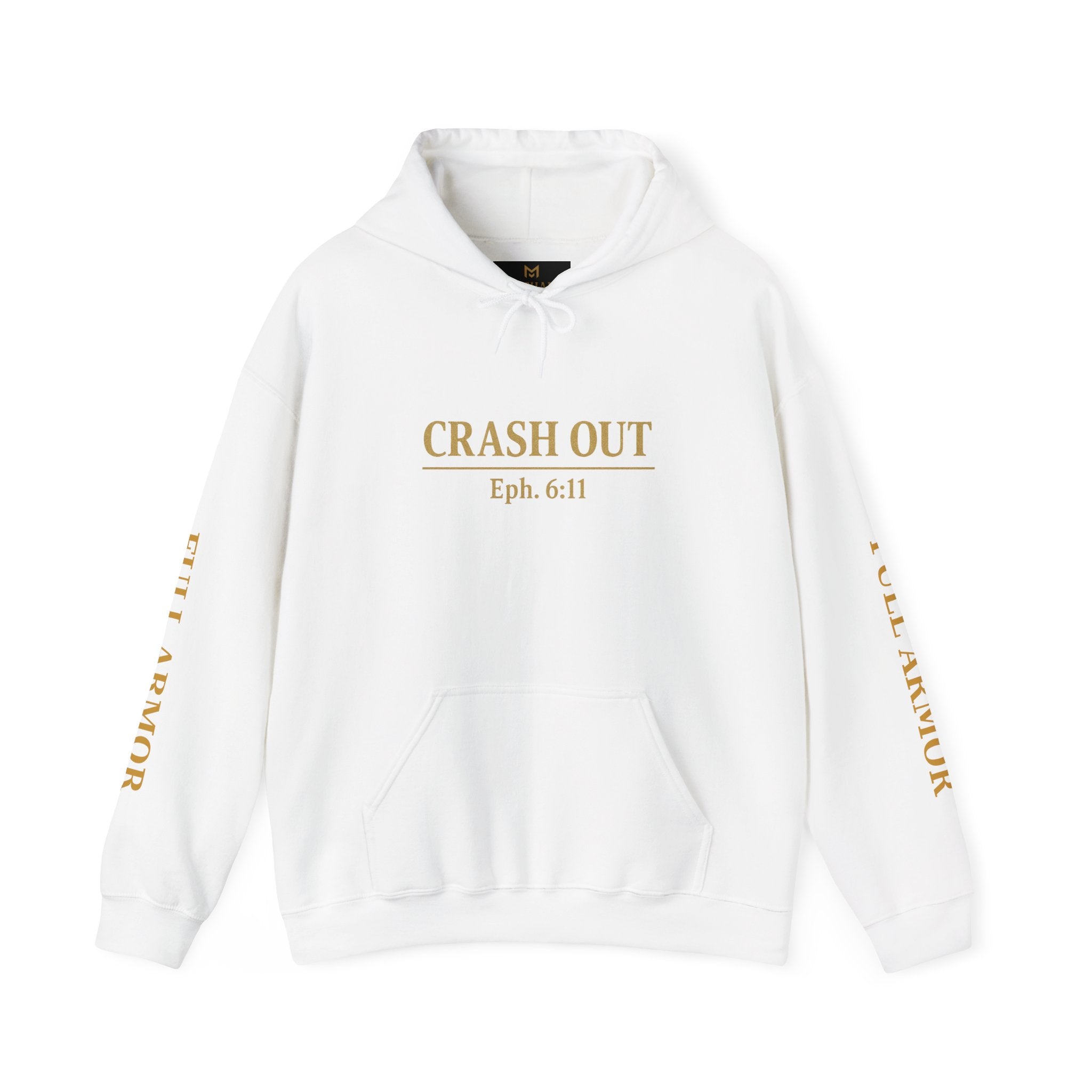 Inspirational Hooded Sweatshirt - Crash Out for Christ, Faith Apparel, Unisex Christian Gift, Cozy Hoodie for Worship, Church Events
