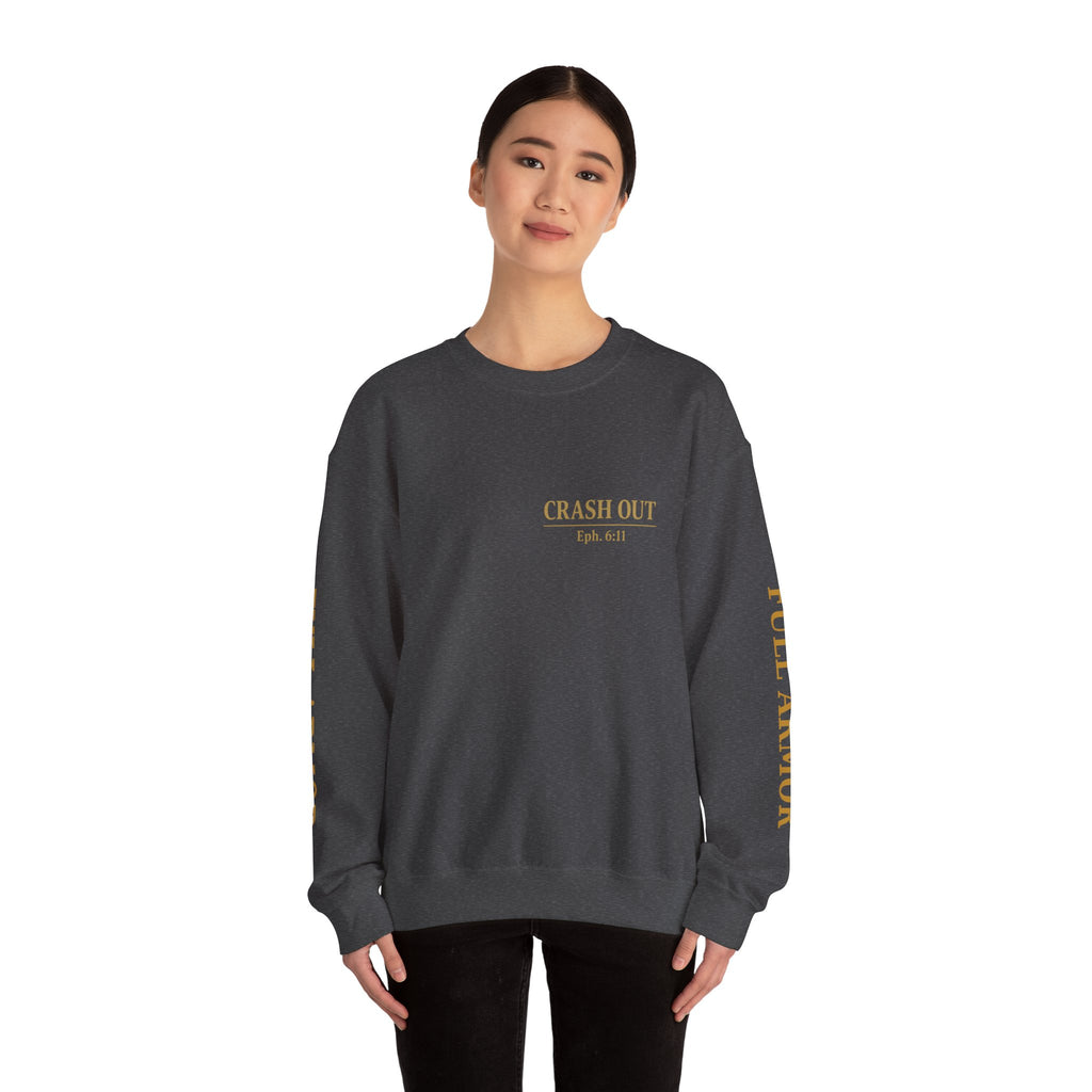 Faith-Inspired Unisex Sweatshirt - 'Crash Out for Christ'