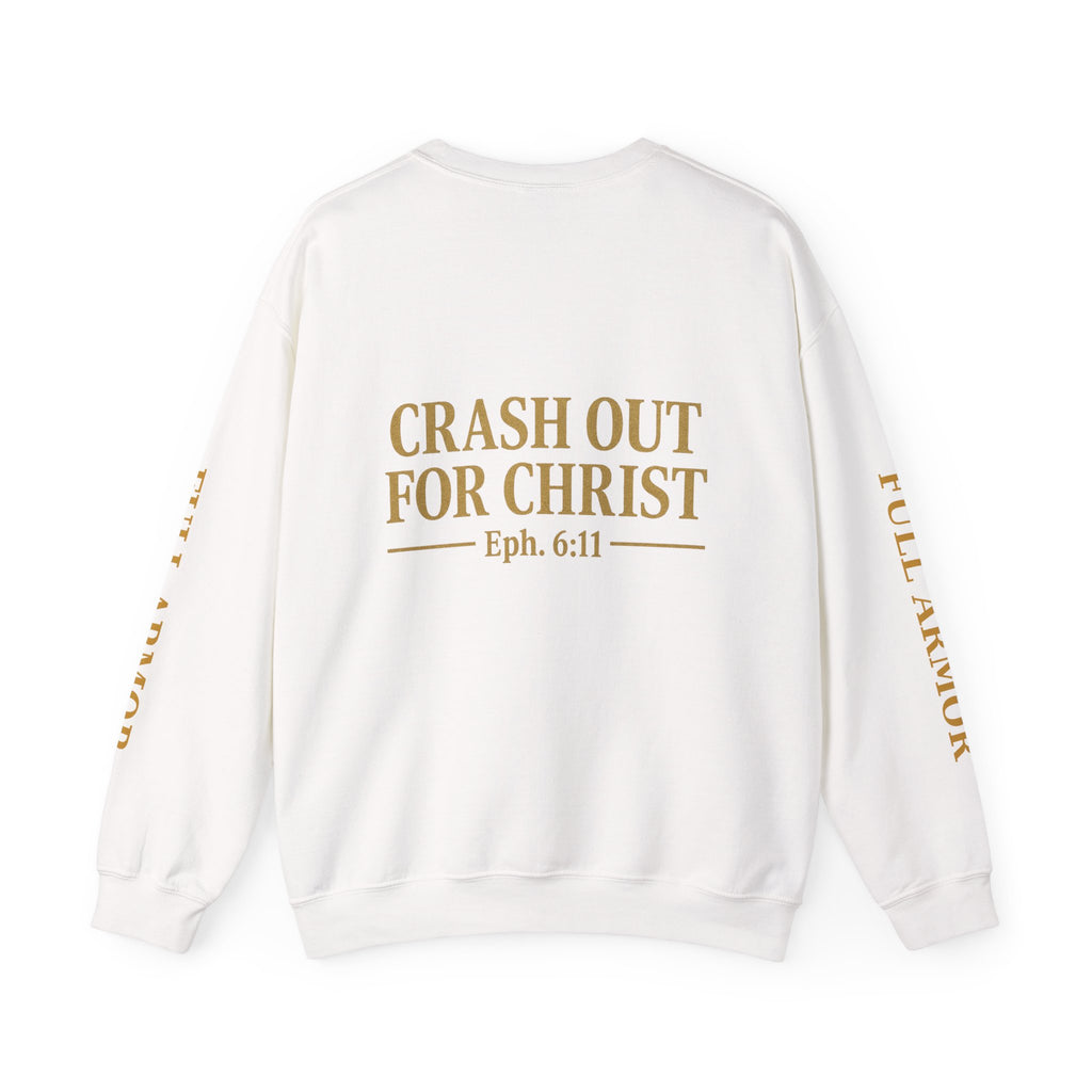 Faith-Inspired Unisex Sweatshirt - 'Crash Out for Christ'