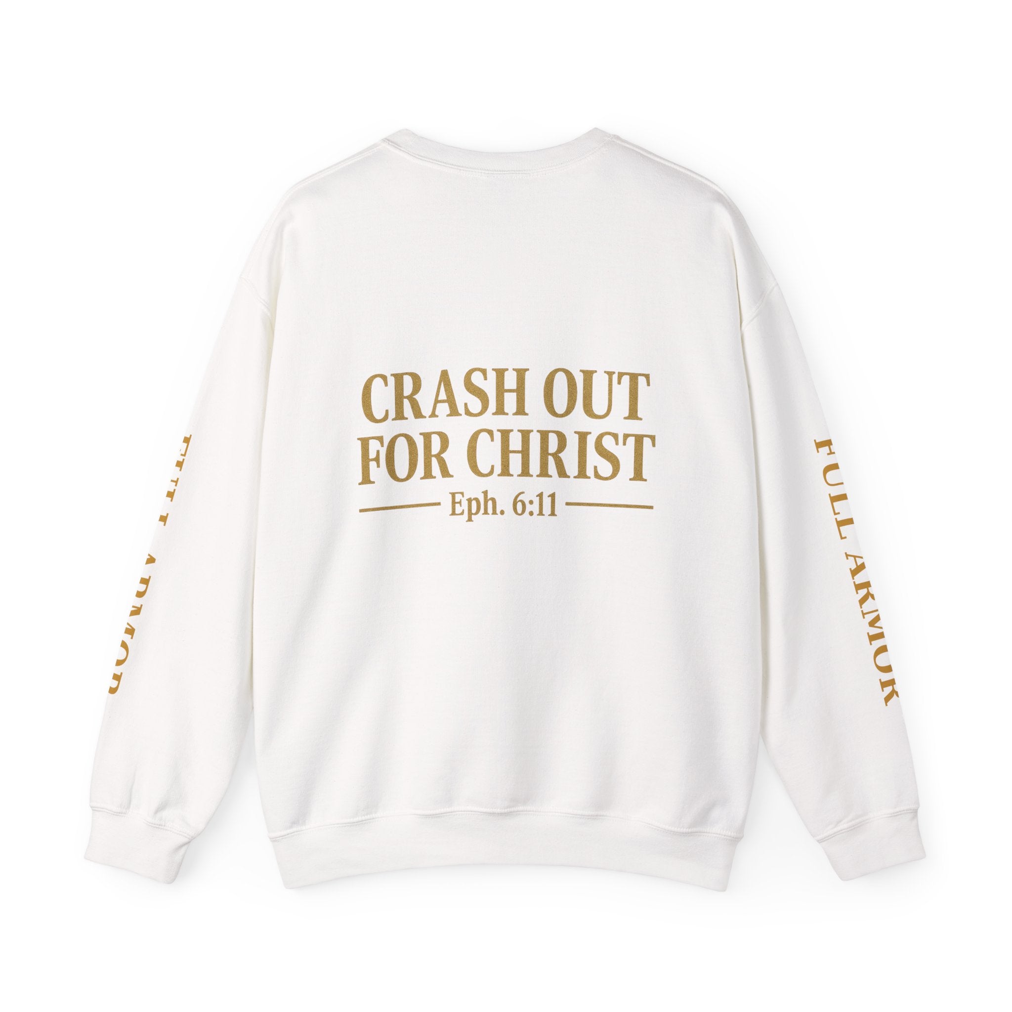 Faith-Inspired Unisex Sweatshirt - 'Crash Out for Christ'