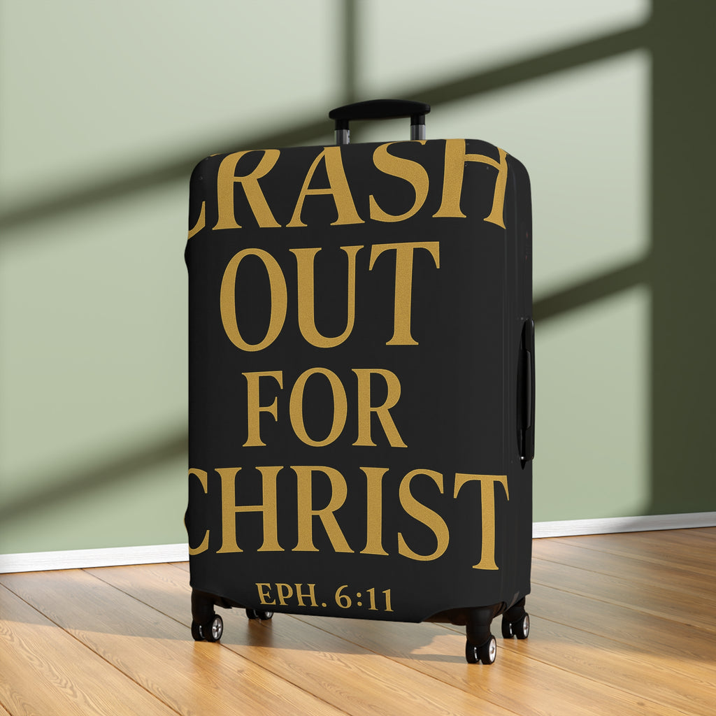Christian Luggage Cover - Crash Out for Christ & Full Armor Design