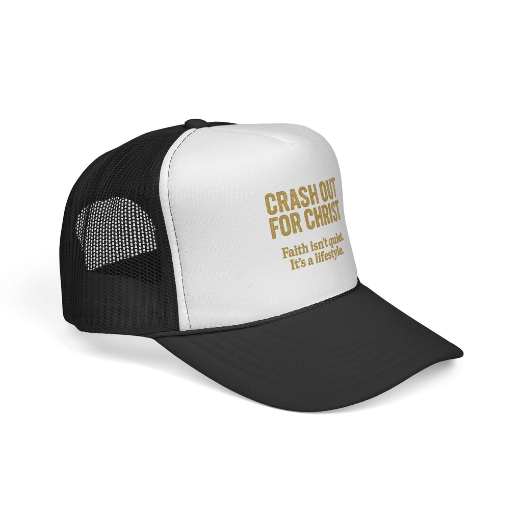 Faith-Inspired Trucker Cap - 'Crash Out for Christ'