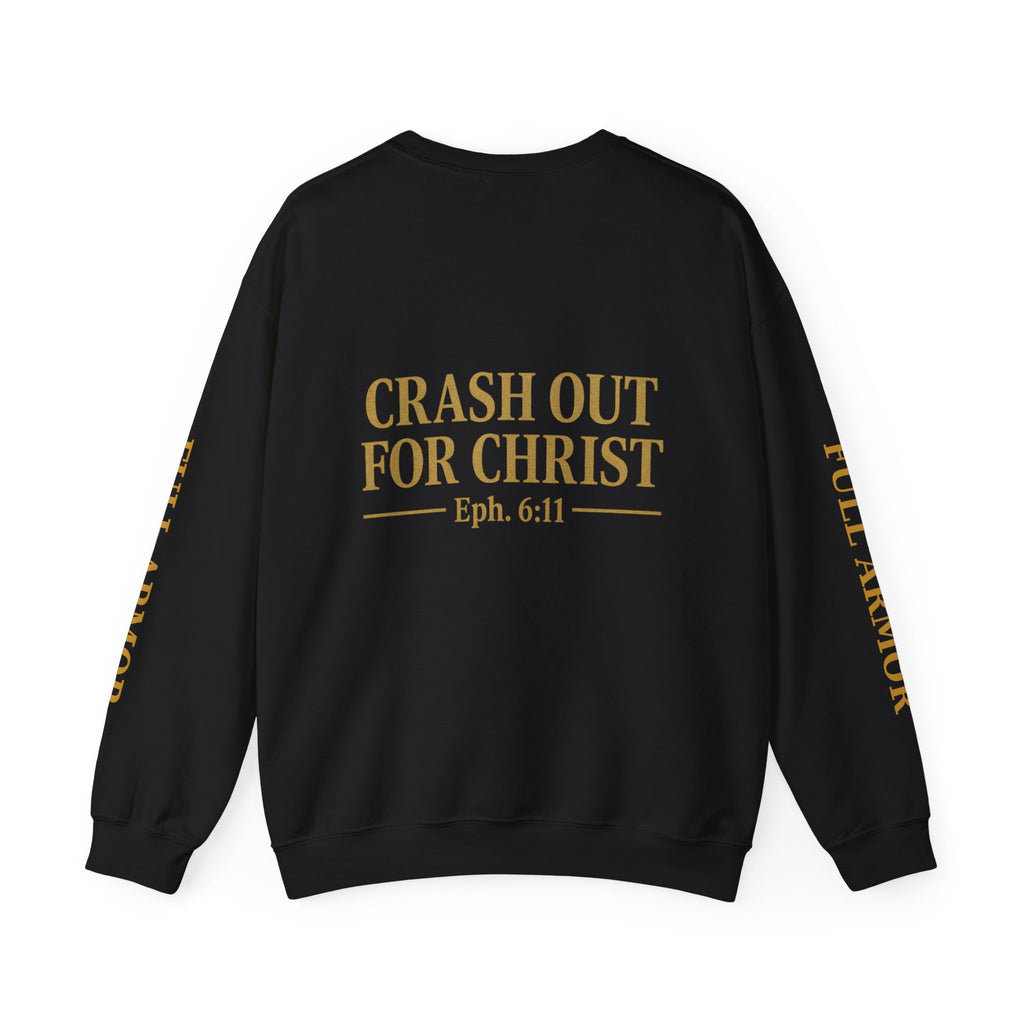 Faith-Inspired Unisex Sweatshirt - 'Crash Out for Christ'