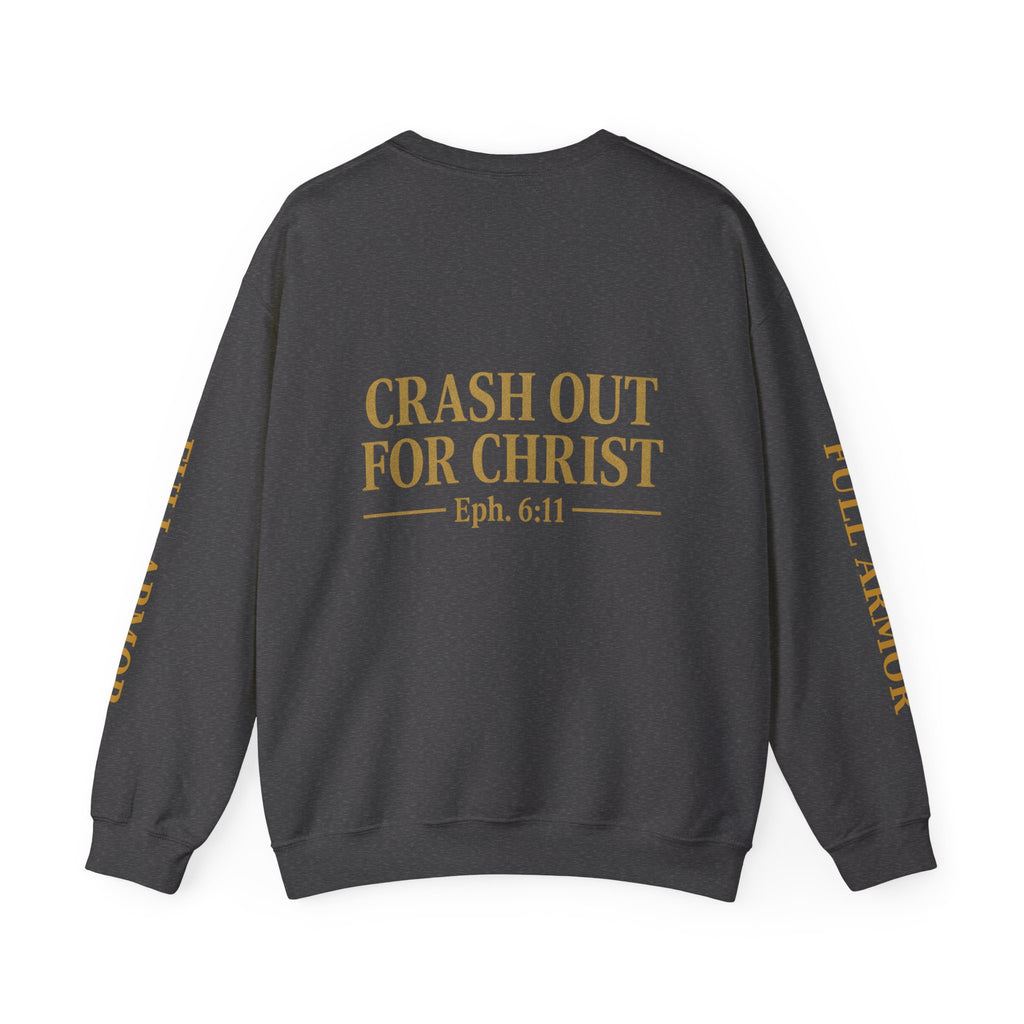 Faith-Inspired Unisex Sweatshirt - 'Crash Out for Christ'