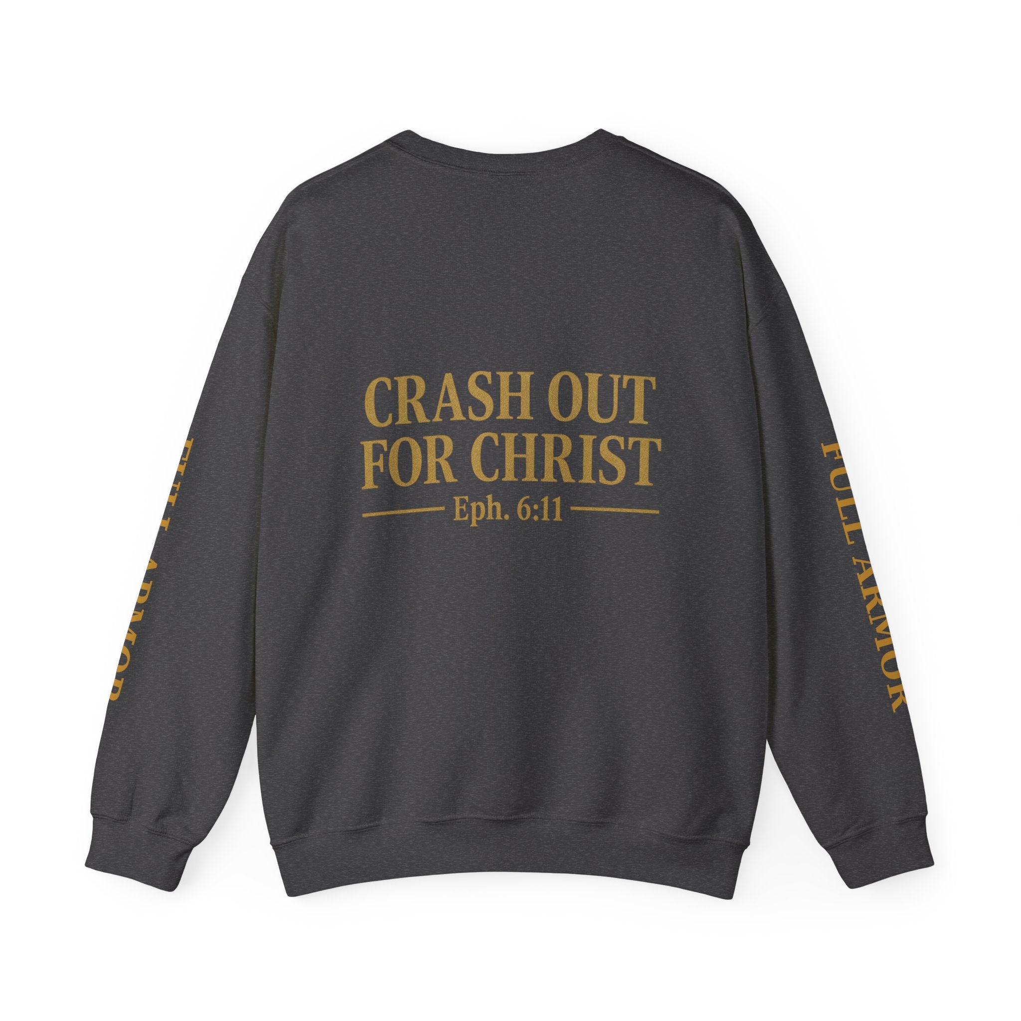 Faith-Inspired Unisex Sweatshirt - 'Crash Out for Christ'
