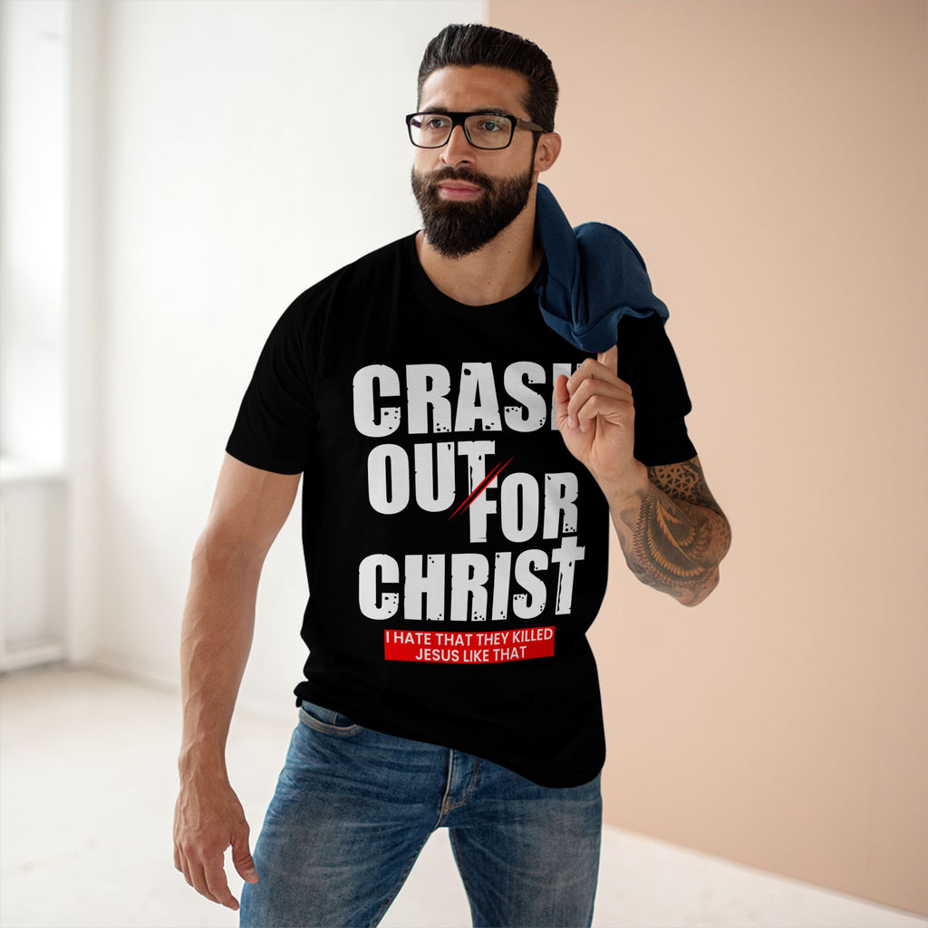 Crash Out for Christ Tee, Faith-Based T-Shirt, Religious Apparel, Inspirational Gift, Christian Tees, Casual Faith Wear