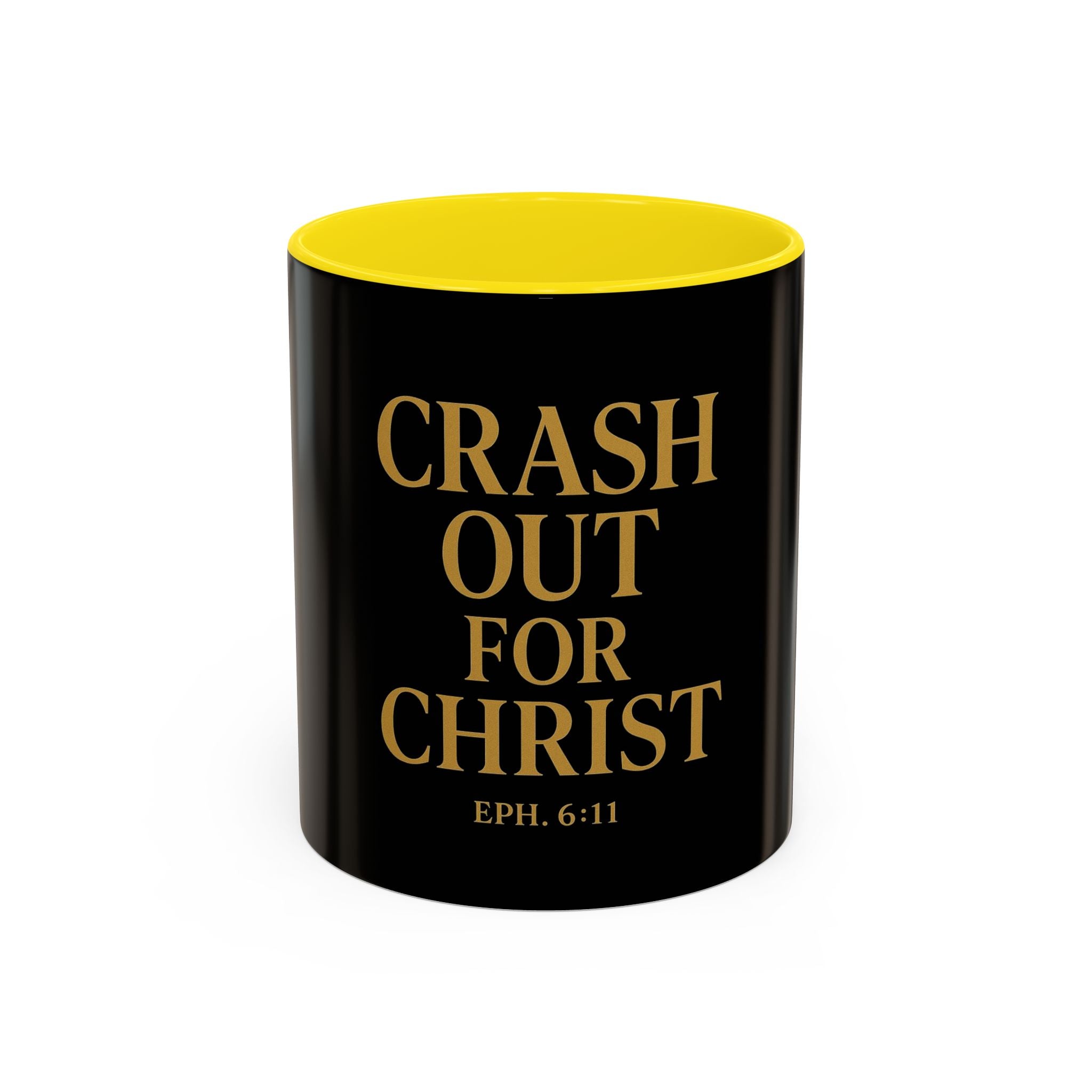 Inspirational Accent Coffee Mug - Crash Out for Christ