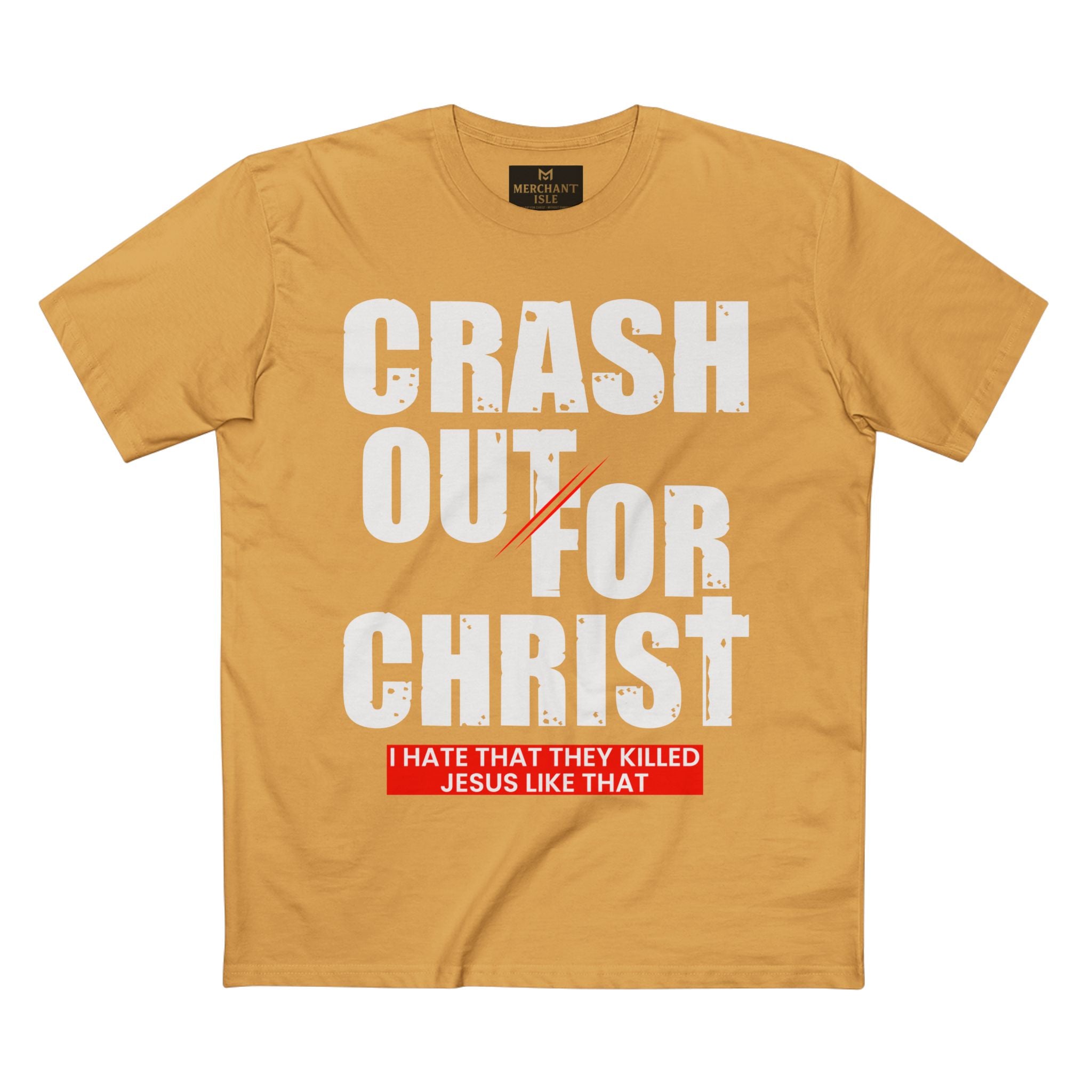 Crash Out for Christ Tee, Faith-Based T-Shirt, Religious Apparel, Inspirational Gift, Christian Tees, Casual Faith Wear