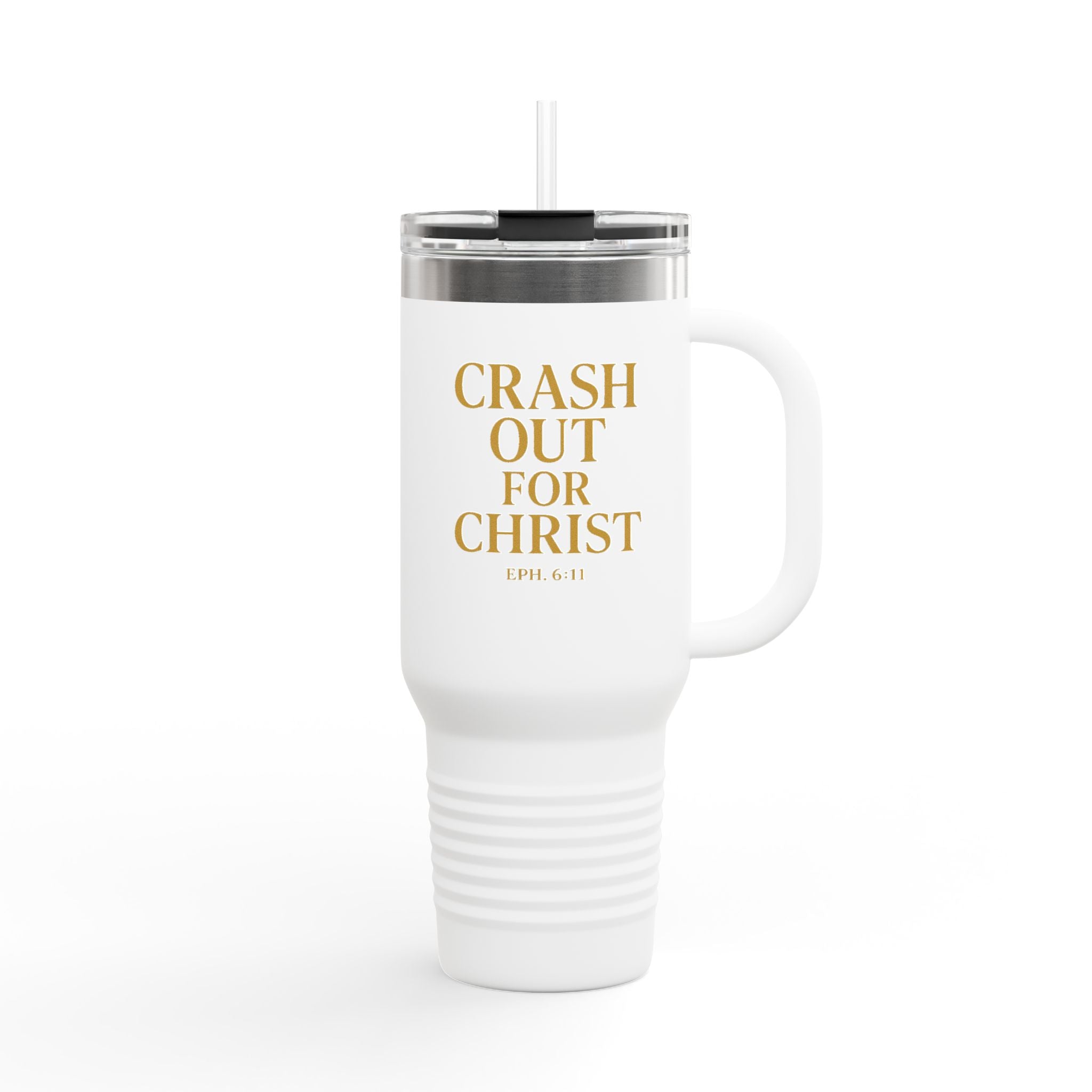 Crash Out for Christ Insulated Travel Mug - 40oz with Straw
