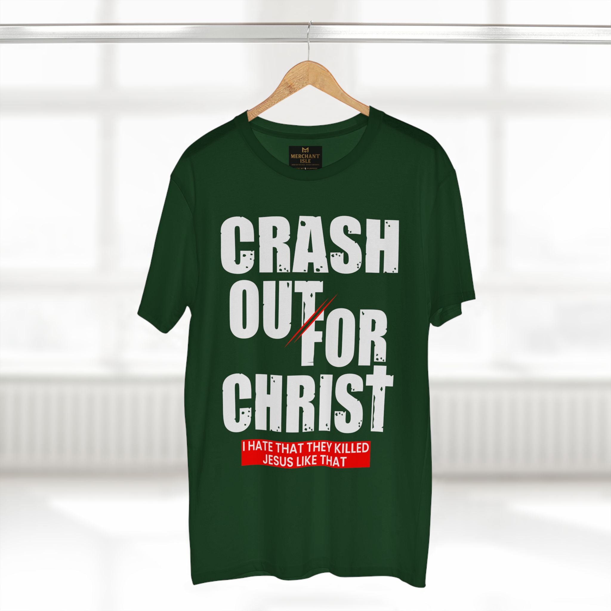 Crash Out for Christ Tee, Faith-Based T-Shirt, Religious Apparel, Inspirational Gift, Christian Tees, Casual Faith Wear