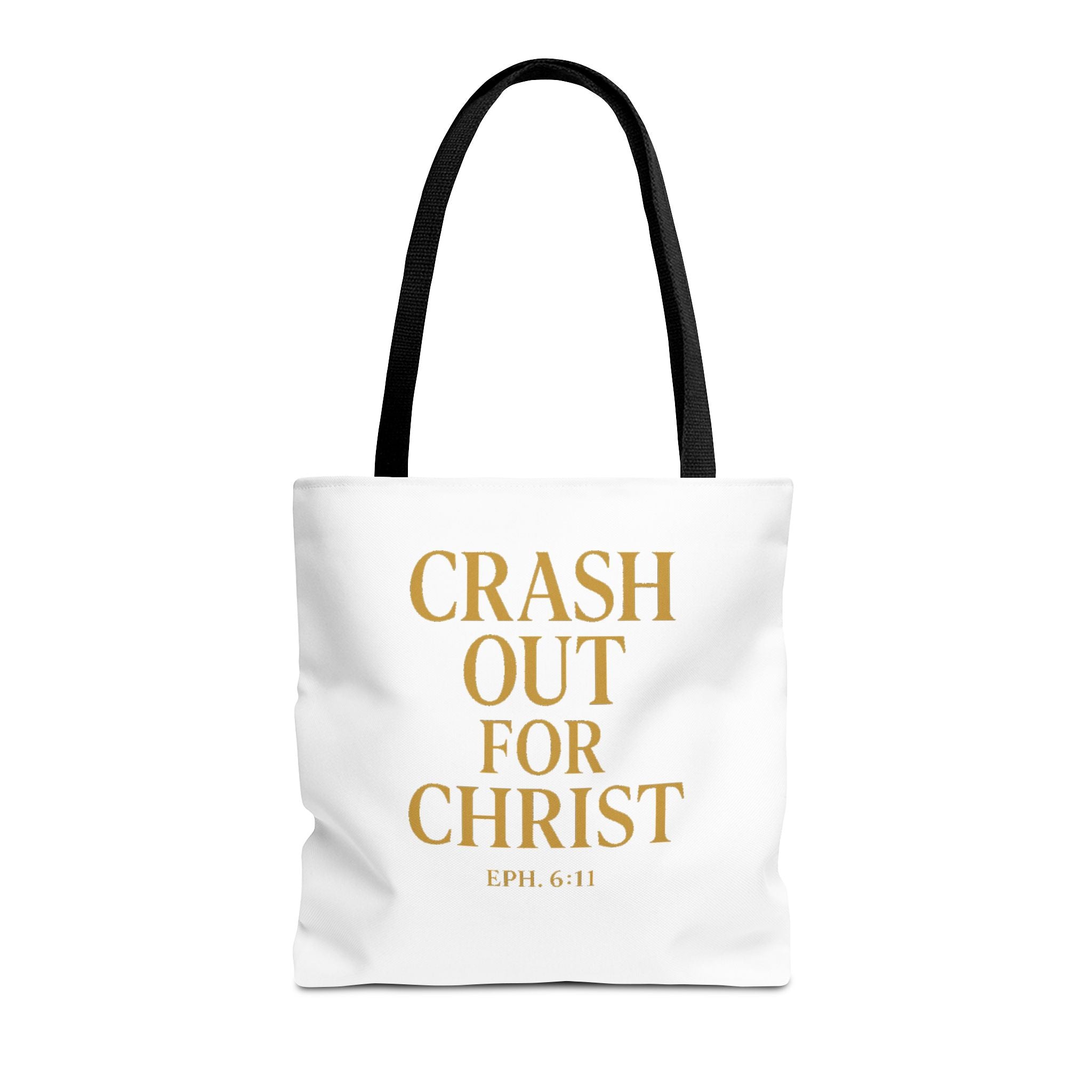 Inspirational Christian Tote Bag - "Crash Out for Christ"