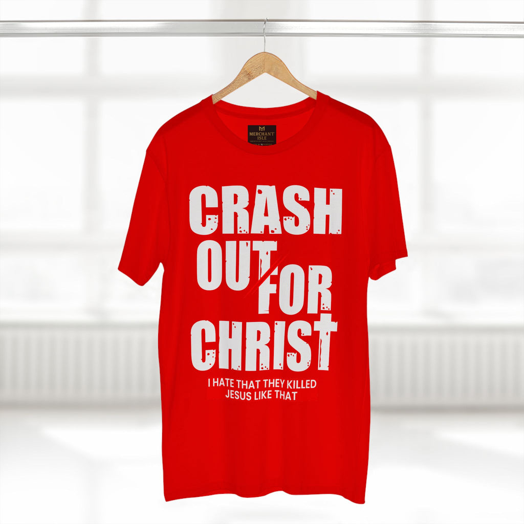 Crash Out for Christ Tee, Faith-Based T-Shirt, Religious Apparel, Inspirational Gift, Christian Tees, Casual Faith Wear