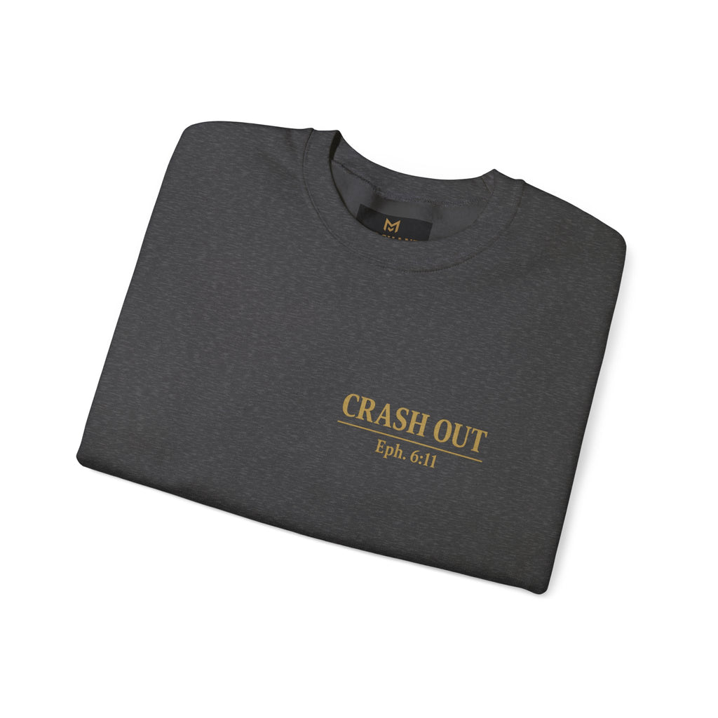 Faith-Inspired Unisex Sweatshirt - 'Crash Out for Christ'