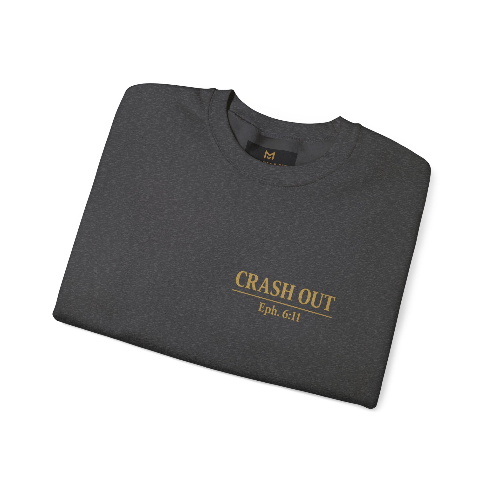 Faith-Inspired Unisex Sweatshirt - 'Crash Out for Christ'