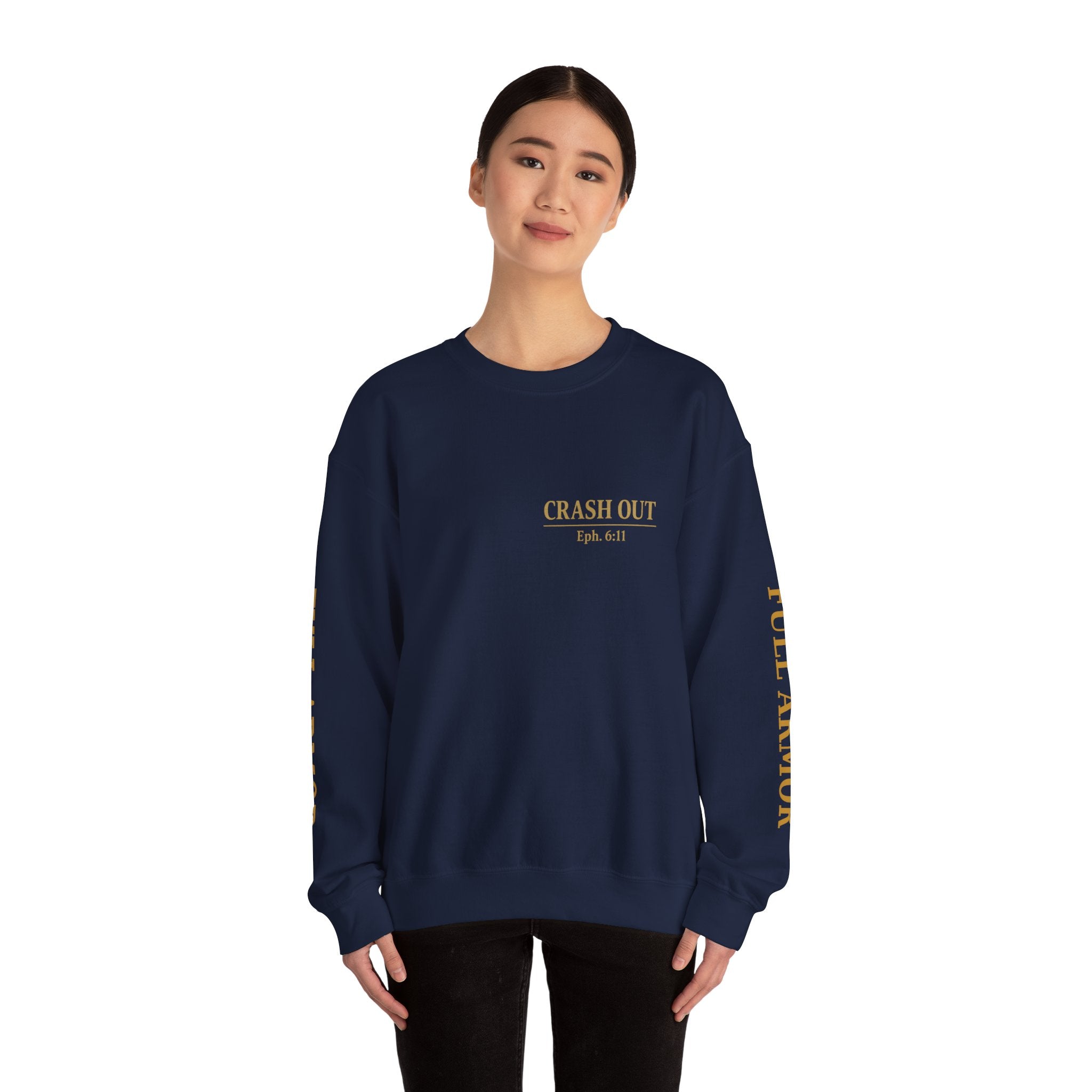 Faith-Inspired Unisex Sweatshirt - 'Crash Out for Christ'