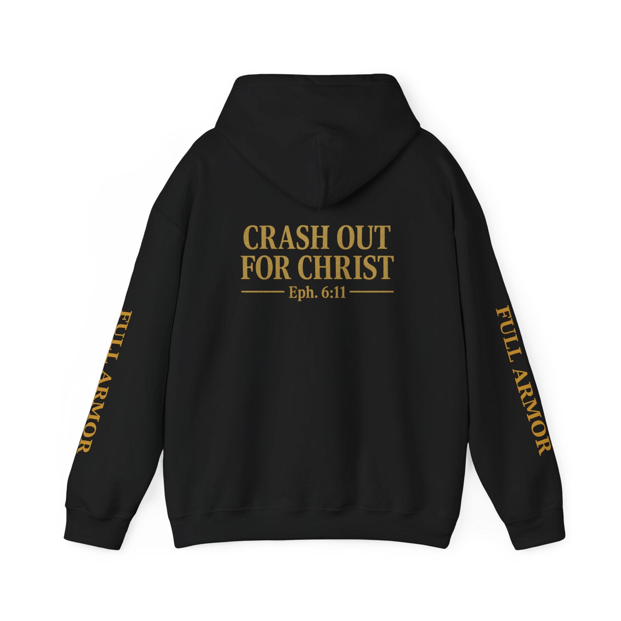 Inspirational Hooded Sweatshirt - Crash Out for Christ, Faith Apparel, Unisex Christian Gift, Cozy Hoodie for Worship, Church Events