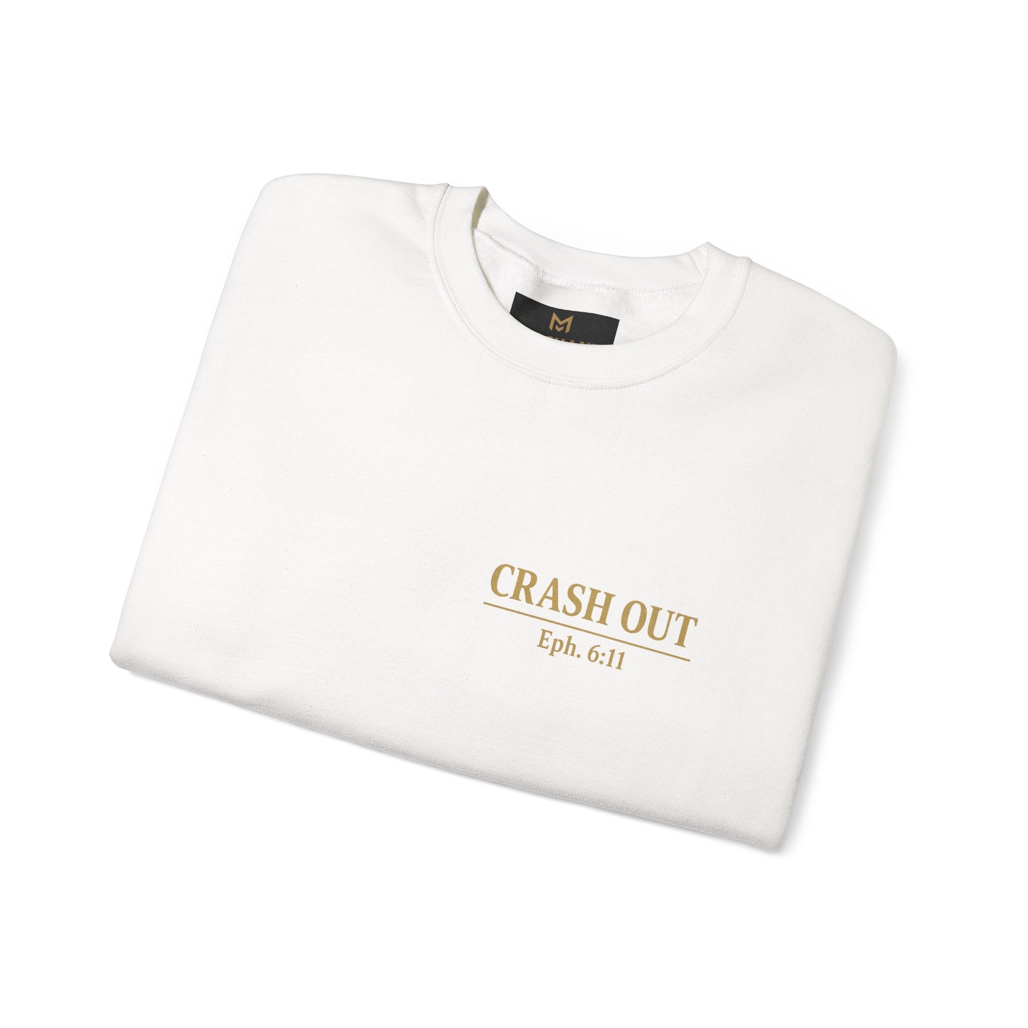 Faith-Inspired Unisex Sweatshirt - 'Crash Out for Christ'
